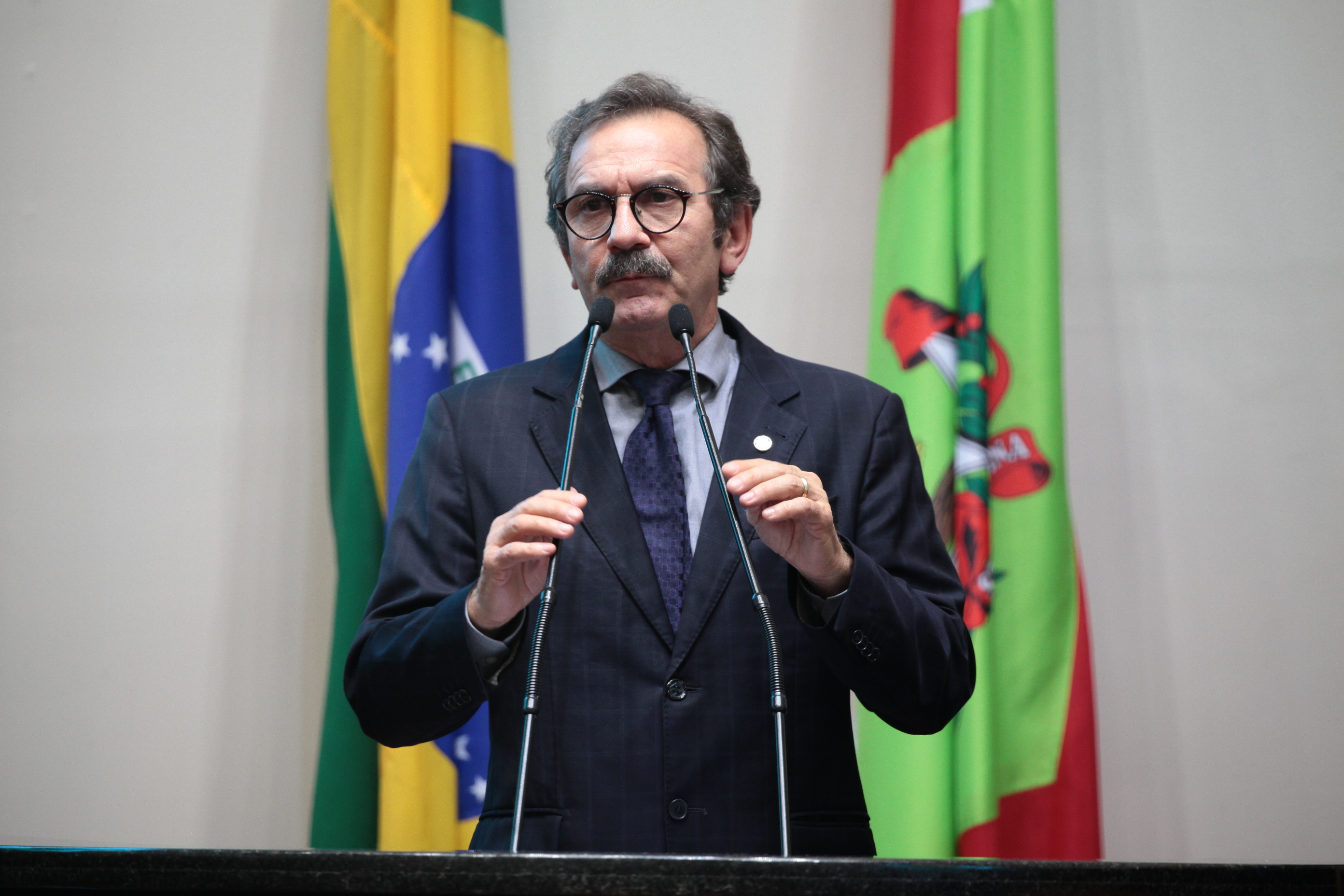 Sessão Ordinária. Deputado Serafim Venzon (PSDB). Foto: Miriam Zomer / Agência AL