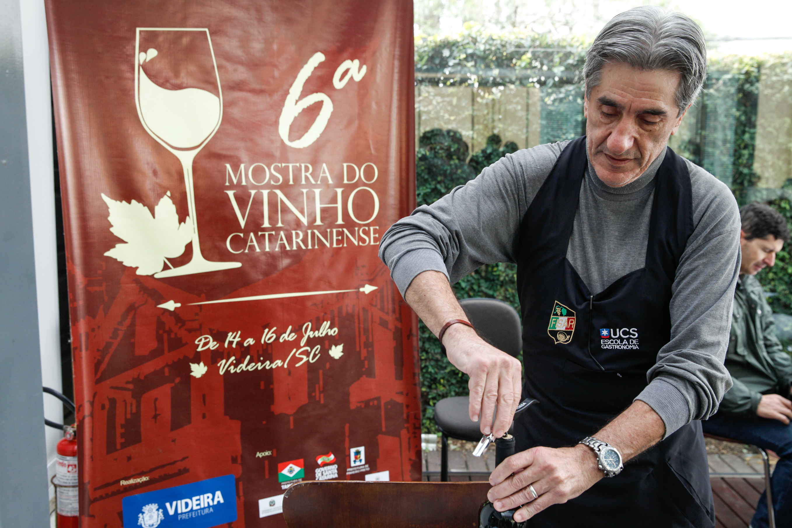 Oficina de Degustação da 6º Mostra do Vinho Catarinense.