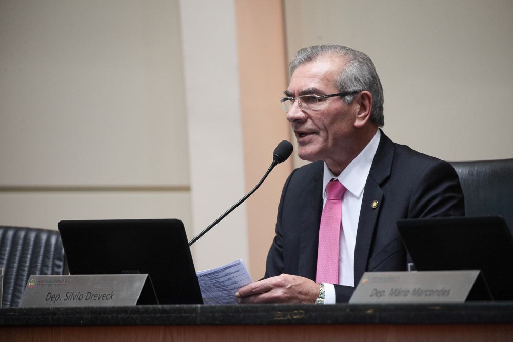 Sessão Ordinária. Deputado Silvio Dreveck (PP)  - Foto: Miriam Zomer.