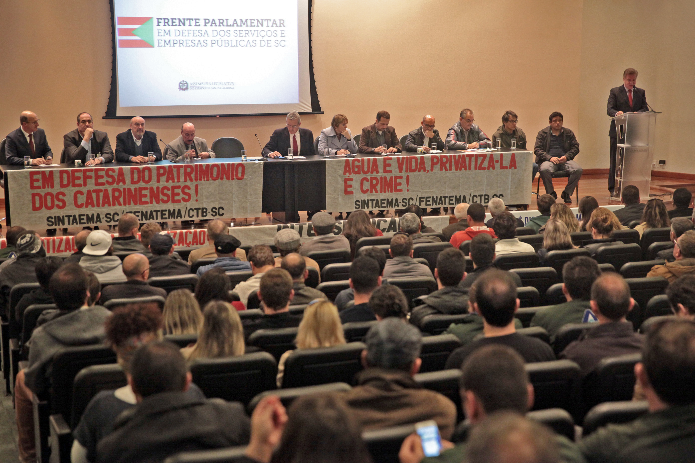 Lançamento da Frente Parlamentar em Defesa do Serviço Público e Contra a Privatização das Empresas Estatais.