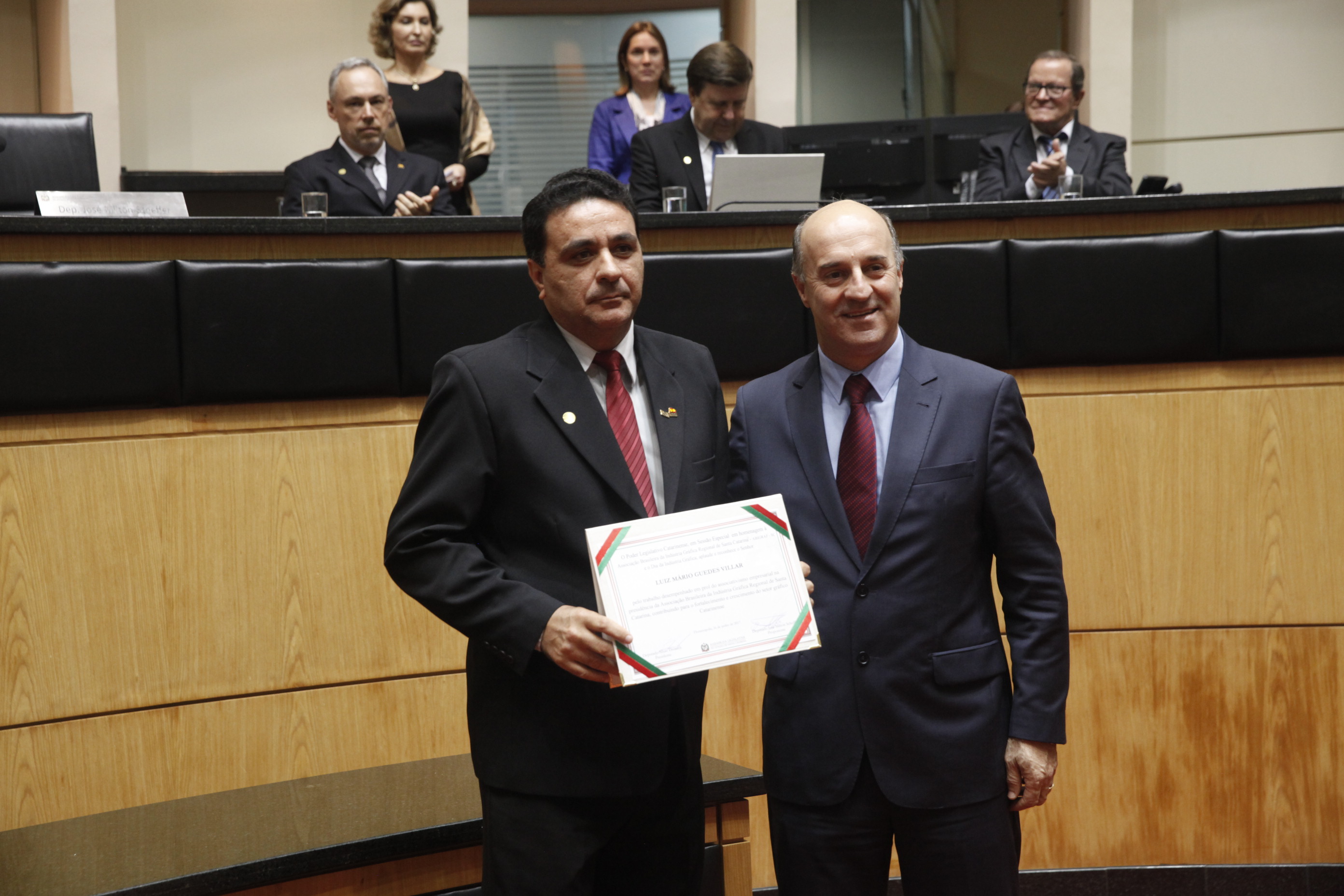 Sessão Especial em Homenagem à Abigraf - Associação Brasileira de Indústrias Gráficas - Regional de Santa Catarina