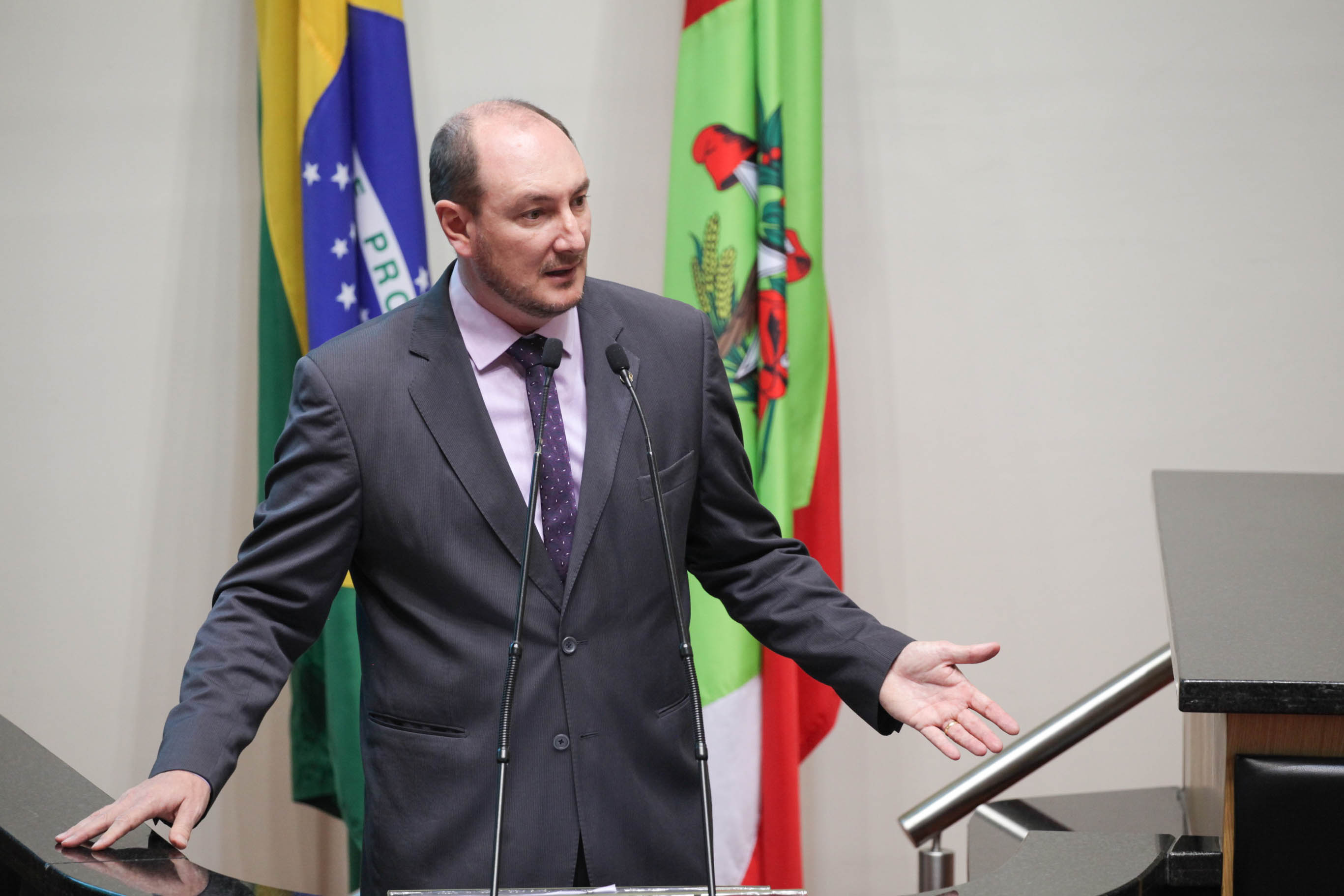 Deputado Mauro de Nadal (PMDB). Sessão Ordinária. Foto: Karina Ferreira
