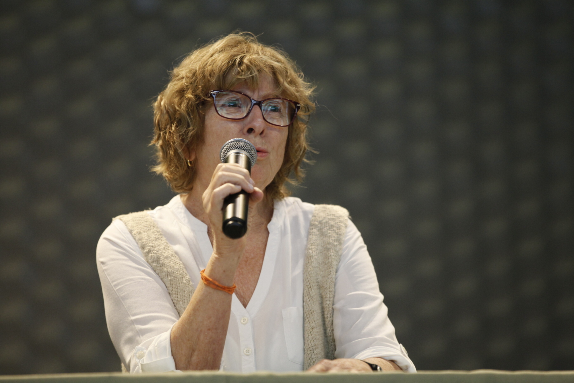 Leda Scheibe, professora emérita da UFSC e palestrante do seminário