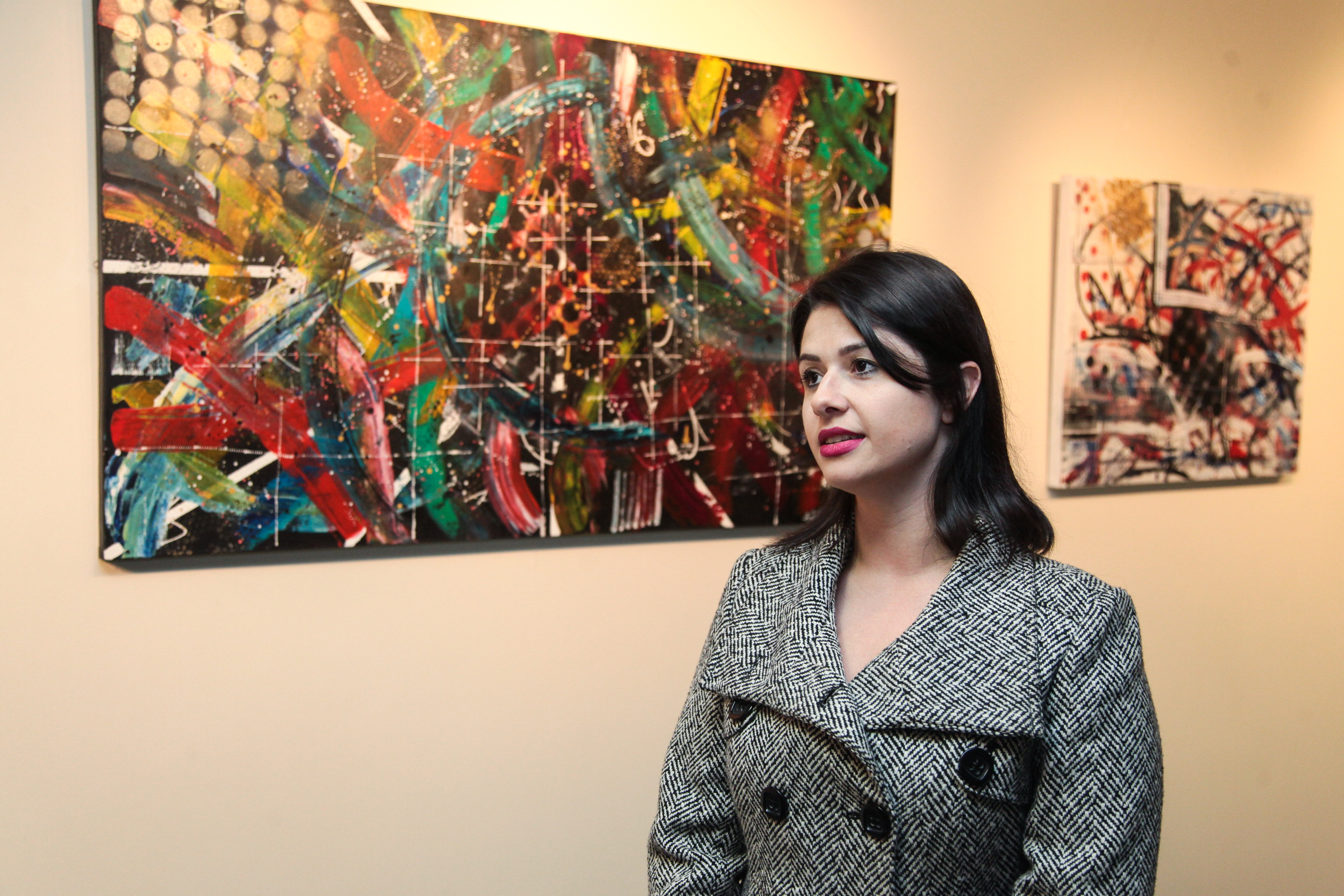Artista plástica, Carol Machado.