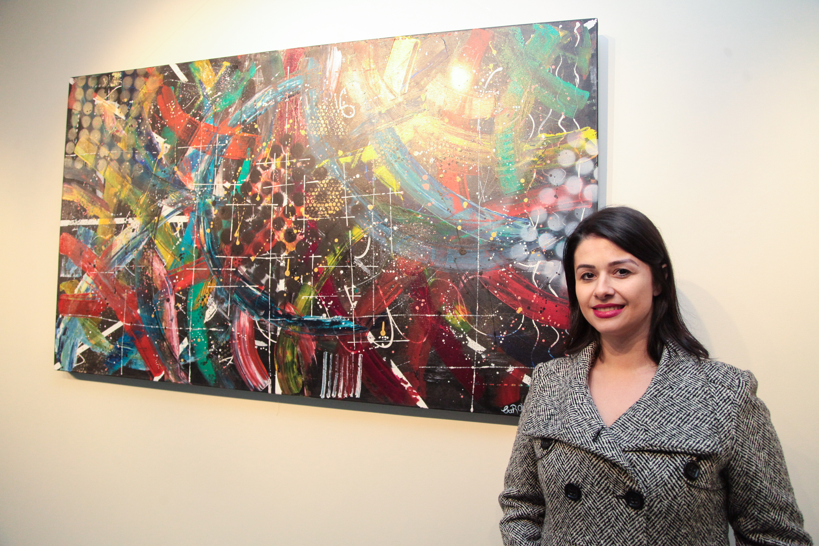 Artista plástica, Carol Machado. Exposição Coleção Perfil de Carol Machado.