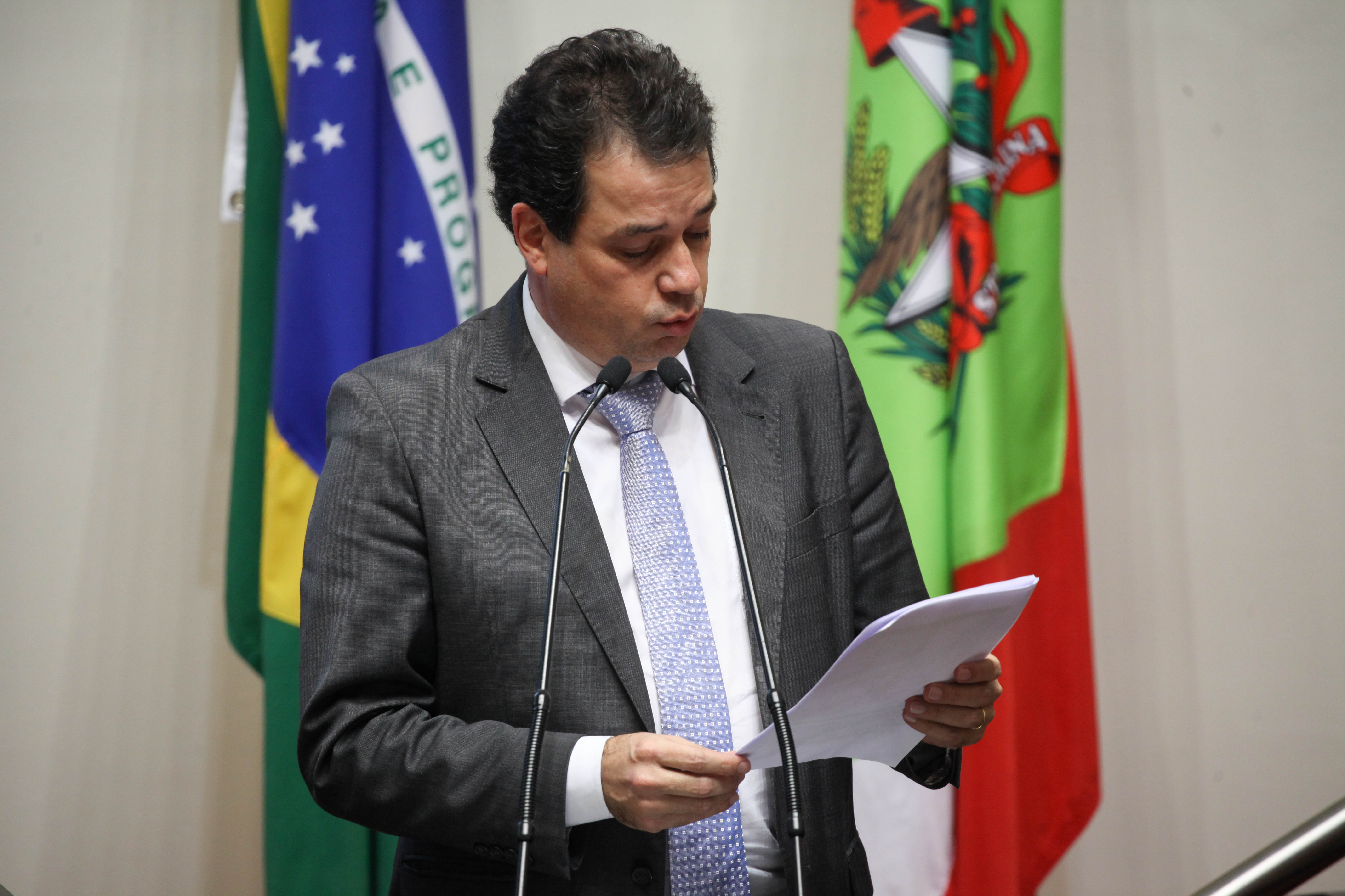 Deputado Rodrigo Minotto (PDT). Sessão Ordinária. Foto: Karina Ferreira / Agência AL