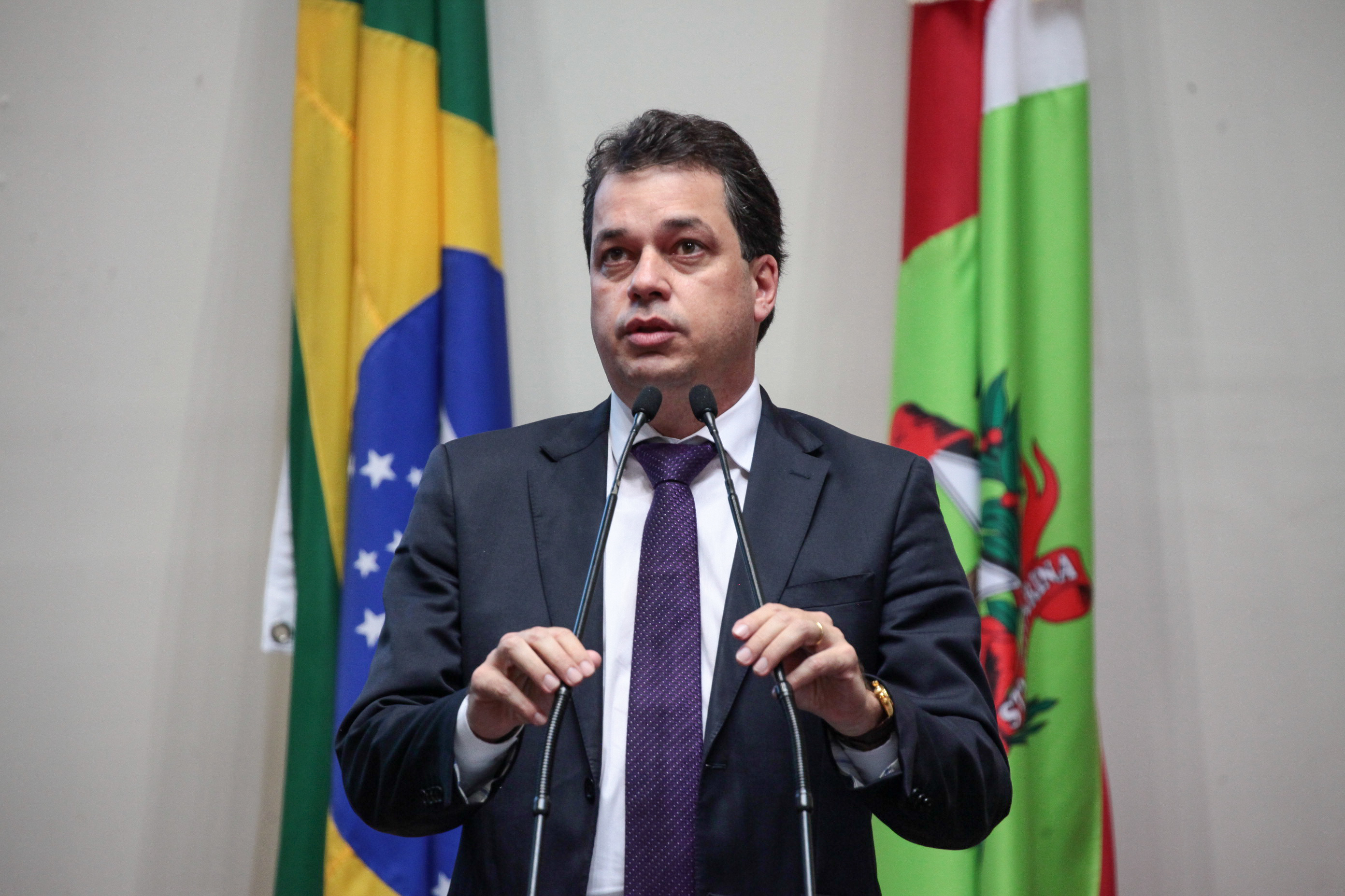 Deputado Rodrigo Minotto (PDT). Sessão Ordinária. Foto: Karina Ferreira / Agência AL