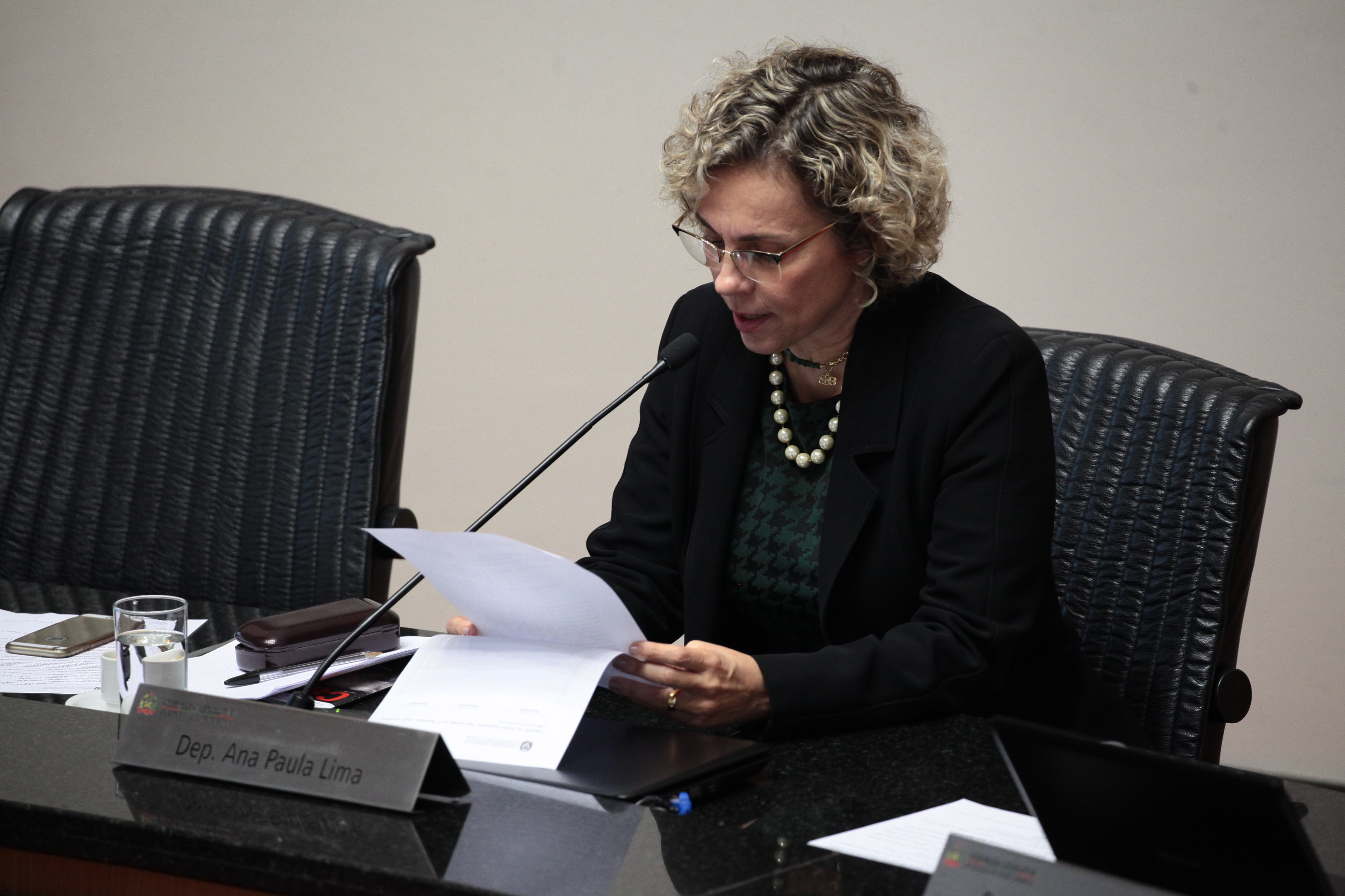 Sessão Ordinária. Deputada Ana Paula Lima (PT). Foto: Miriam Zomer / Agência AL