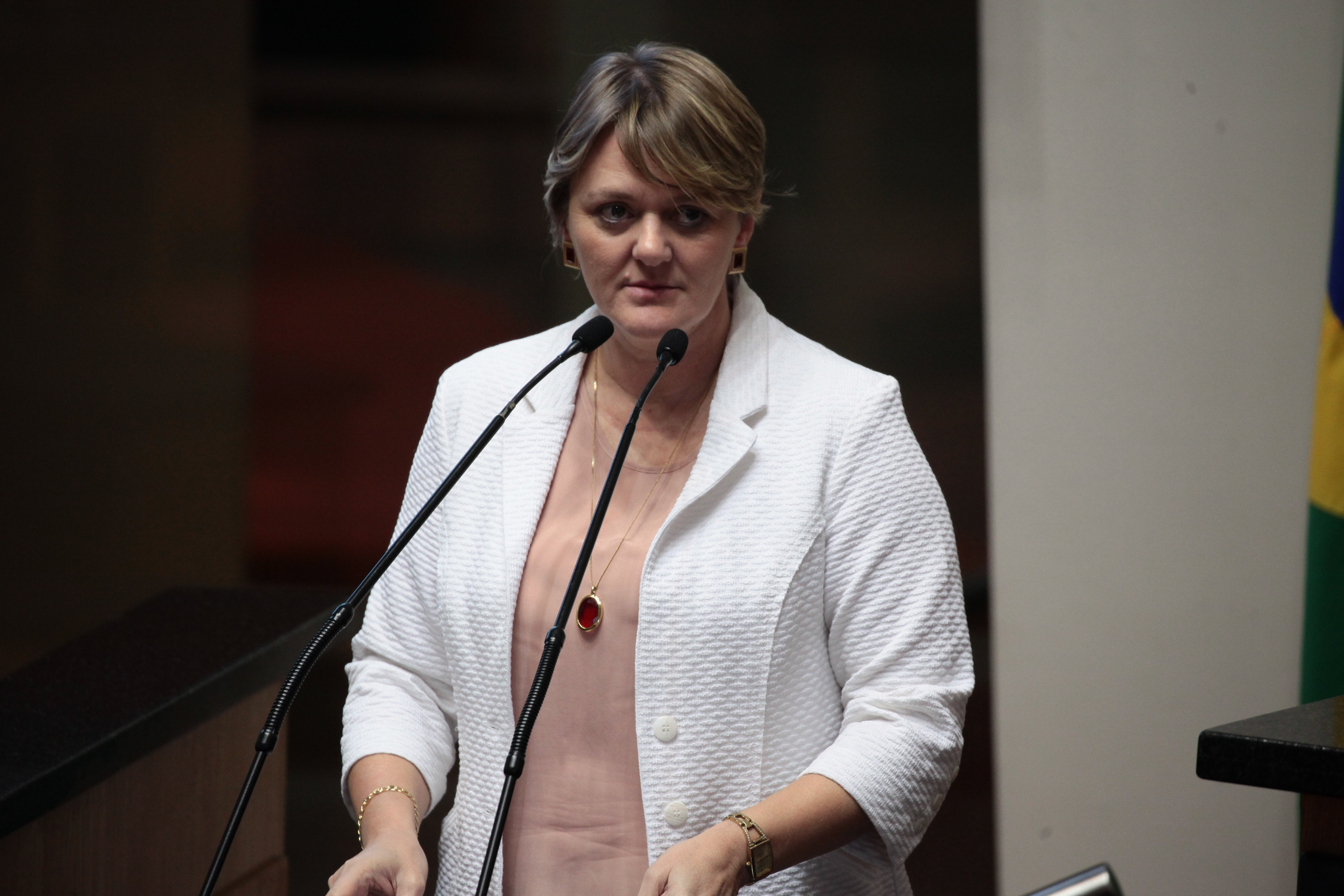 Sessão Ordinária. Deputada Luciane Carminatti (PT). Foto: Miriam Zomer / Agência AL