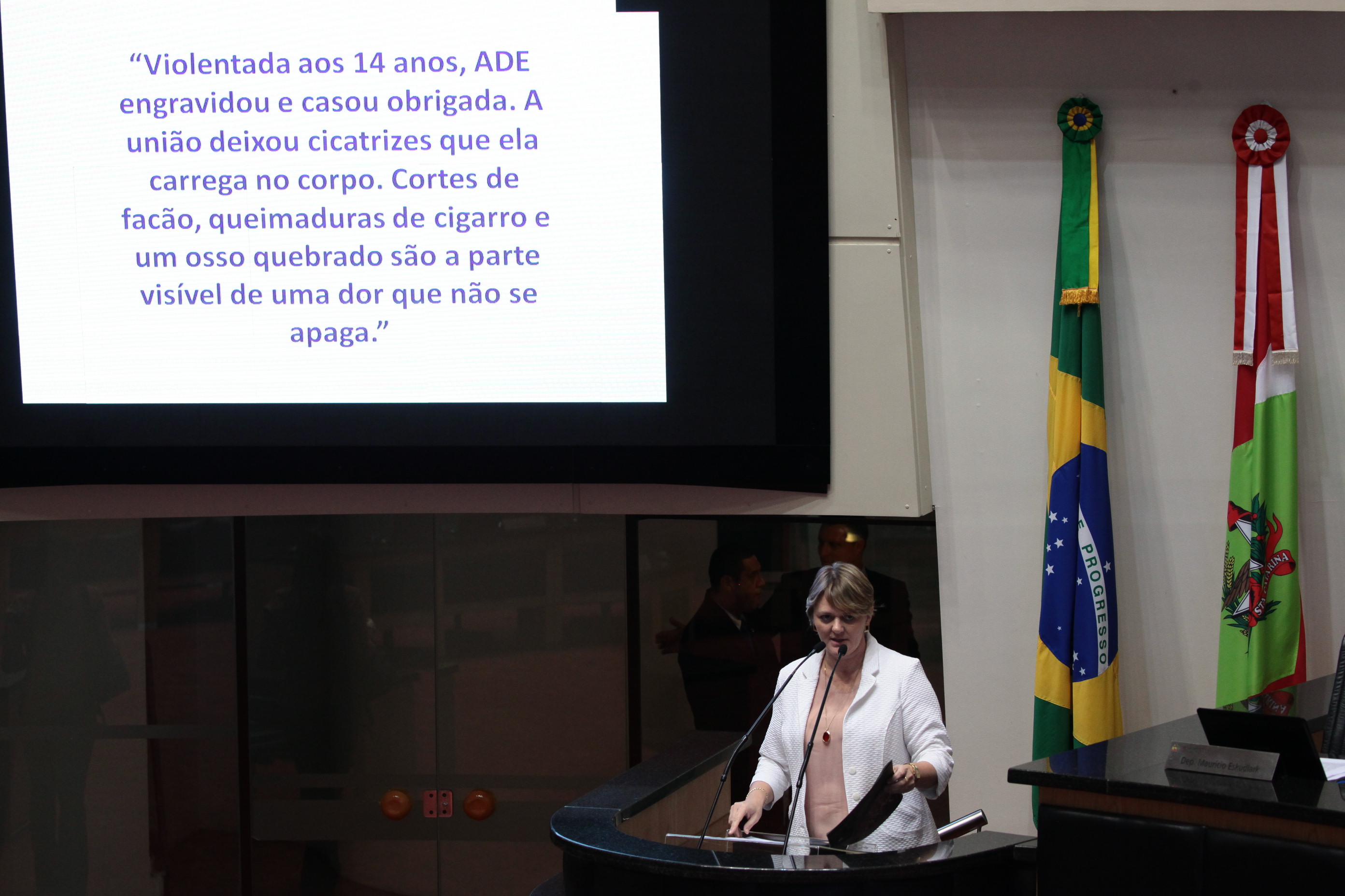 Sessão Ordinária. Deputada Luciane Carminatti (PT). Foto: Miriam Zomer / Agência AL