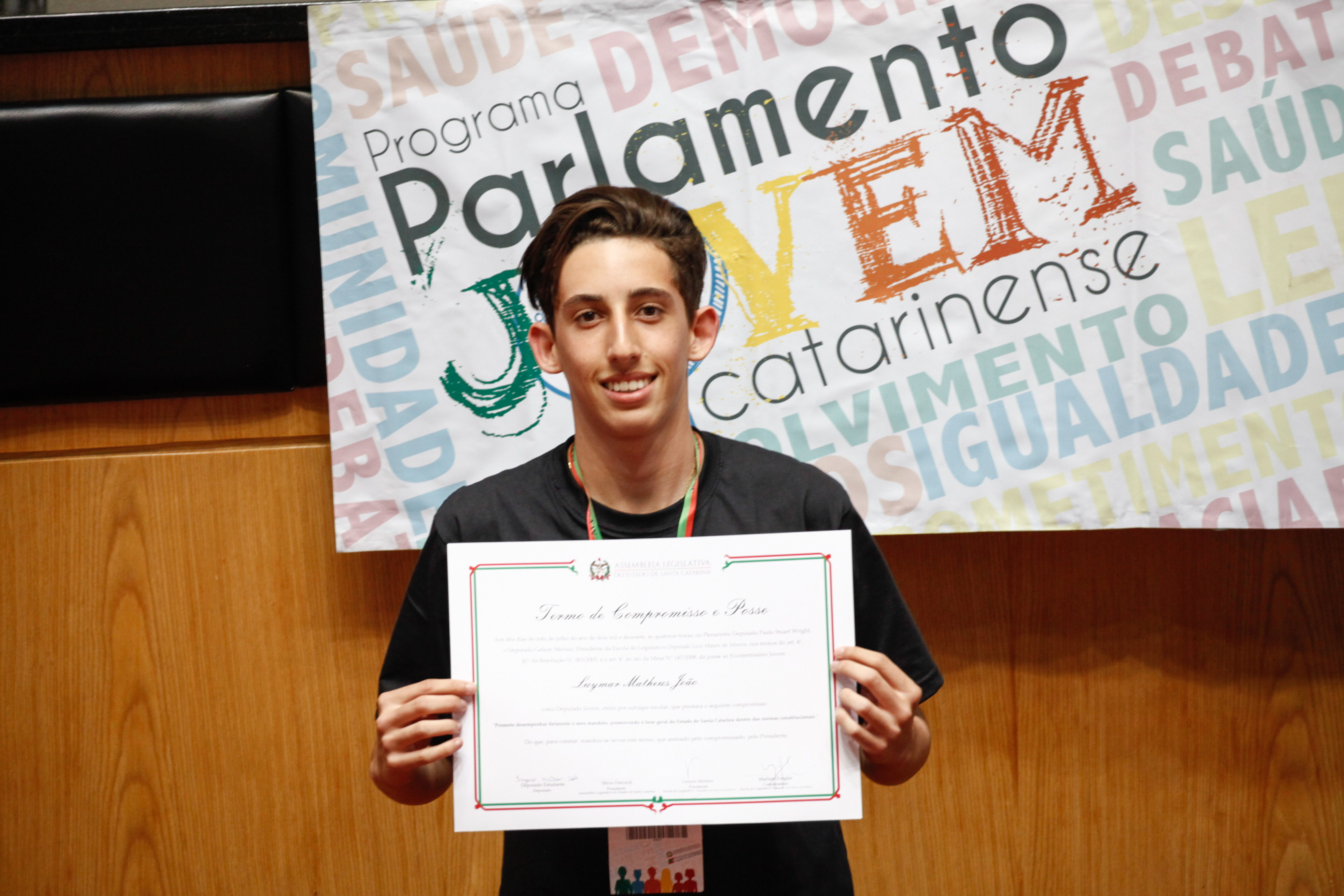 Cerimônia de Posse do Parlamento Jovem. Foto: Karina Ferreira / Agência AL