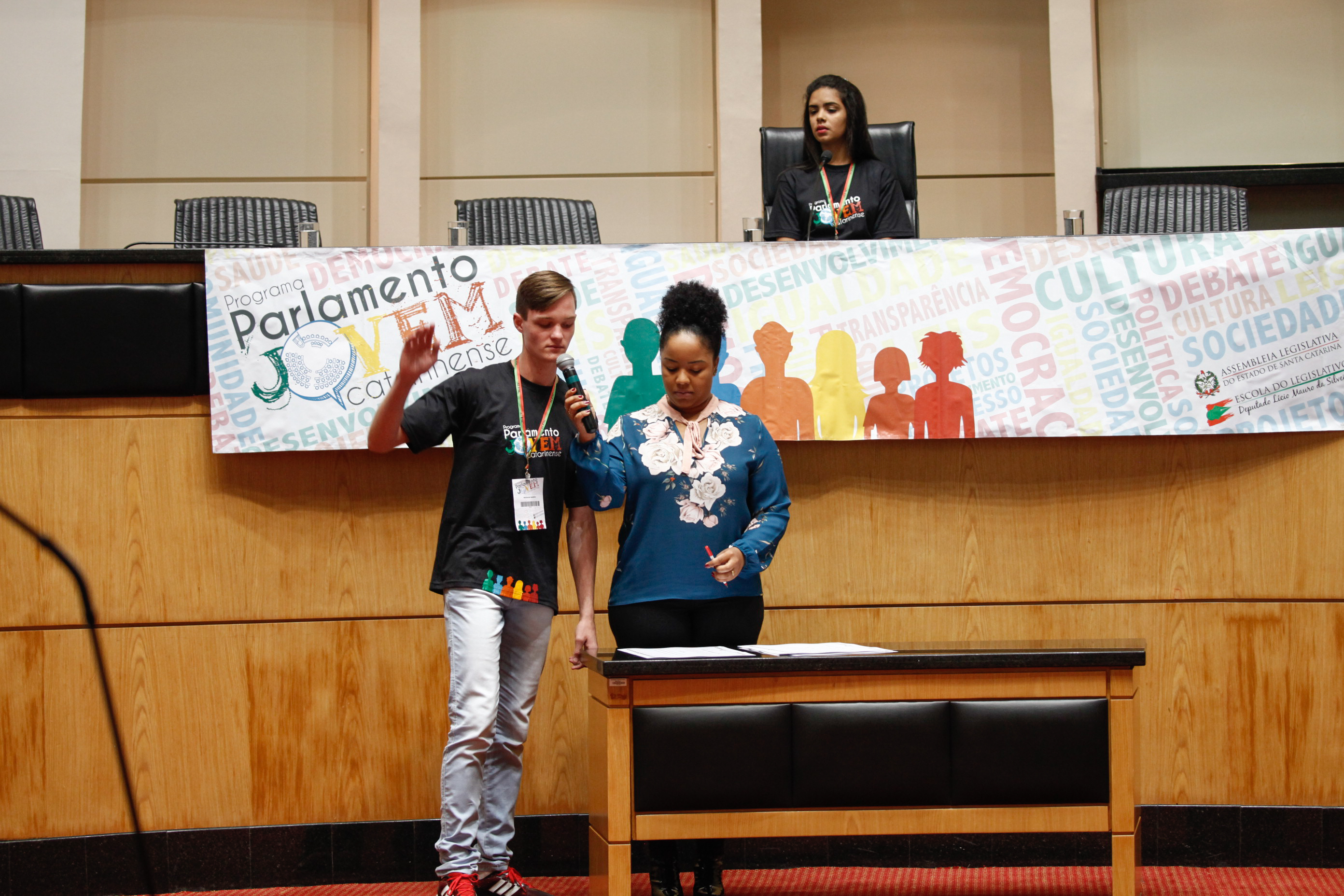 Cerimônia de Posse do Parlamento Jovem. Foto: Karina Ferreira / Agência AL