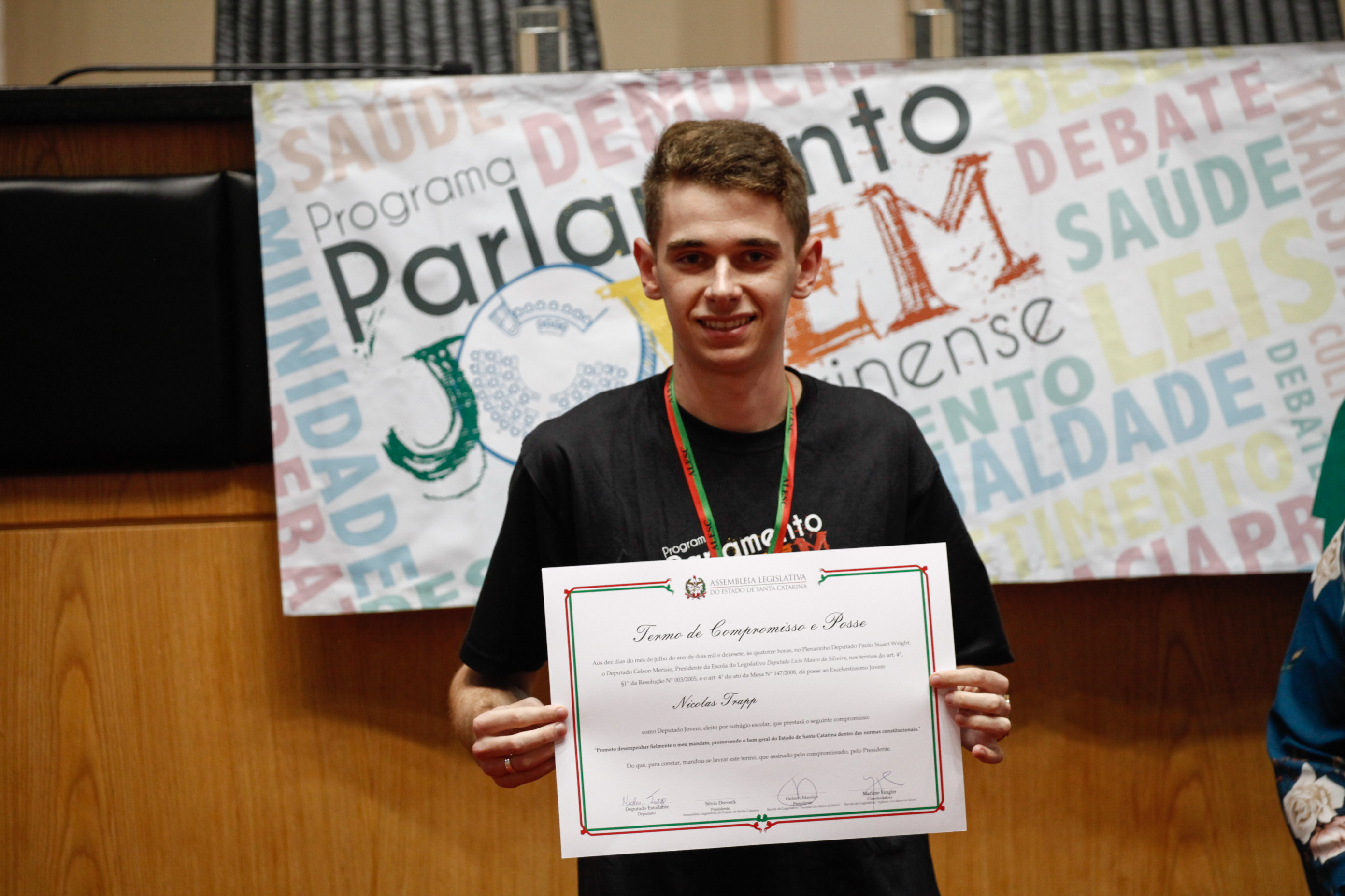 Cerimônia de Posse do Parlamento Jovem. Foto: Karina Ferreira / Agência AL