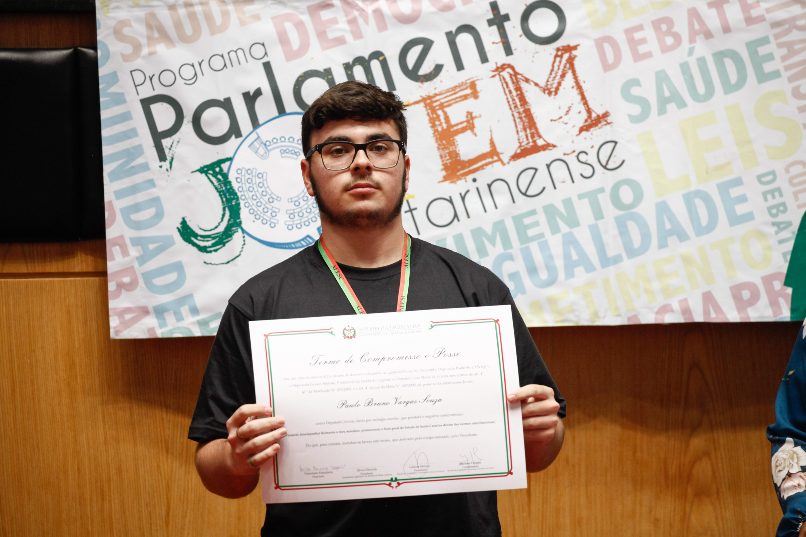 Cerimônia de Posse do Parlamento Jovem. Foto: Karina Ferreira / Agência AL