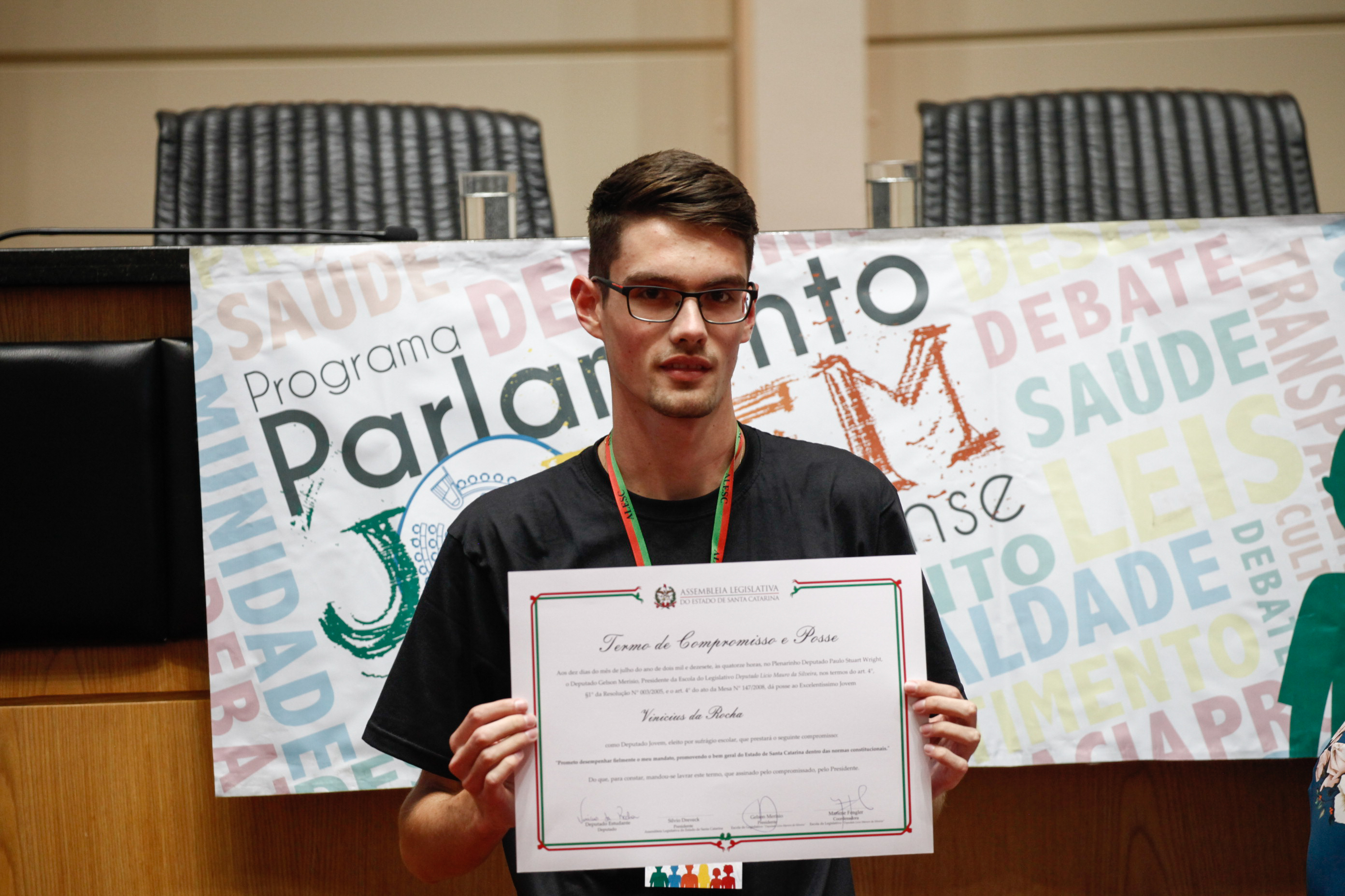 Cerimônia de Posse do Parlamento Jovem. Foto: Karina Ferreira / Agência AL
