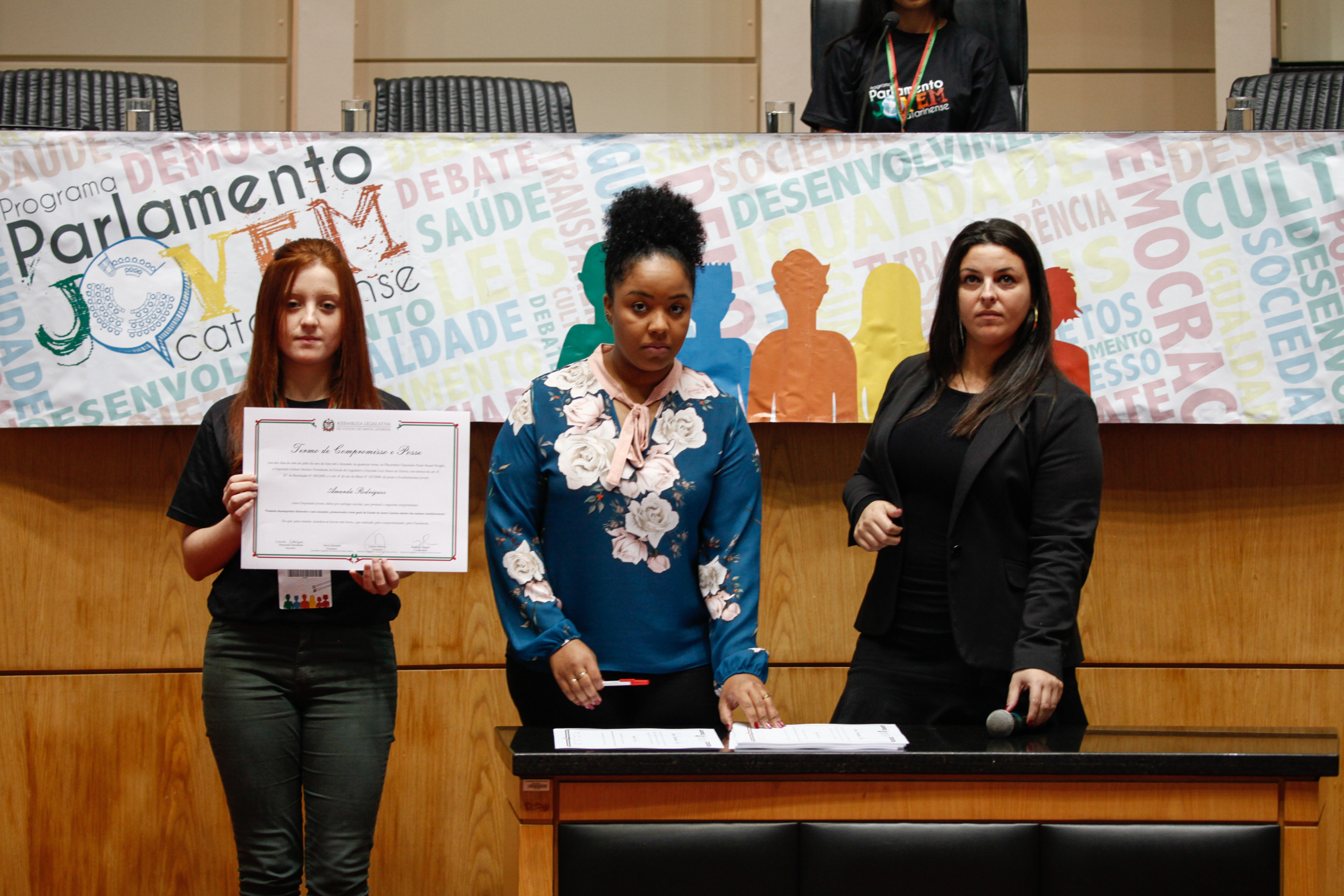 Cerimônia de Posse do Parlamento Jovem. Foto: Karina Ferreira / Agência AL