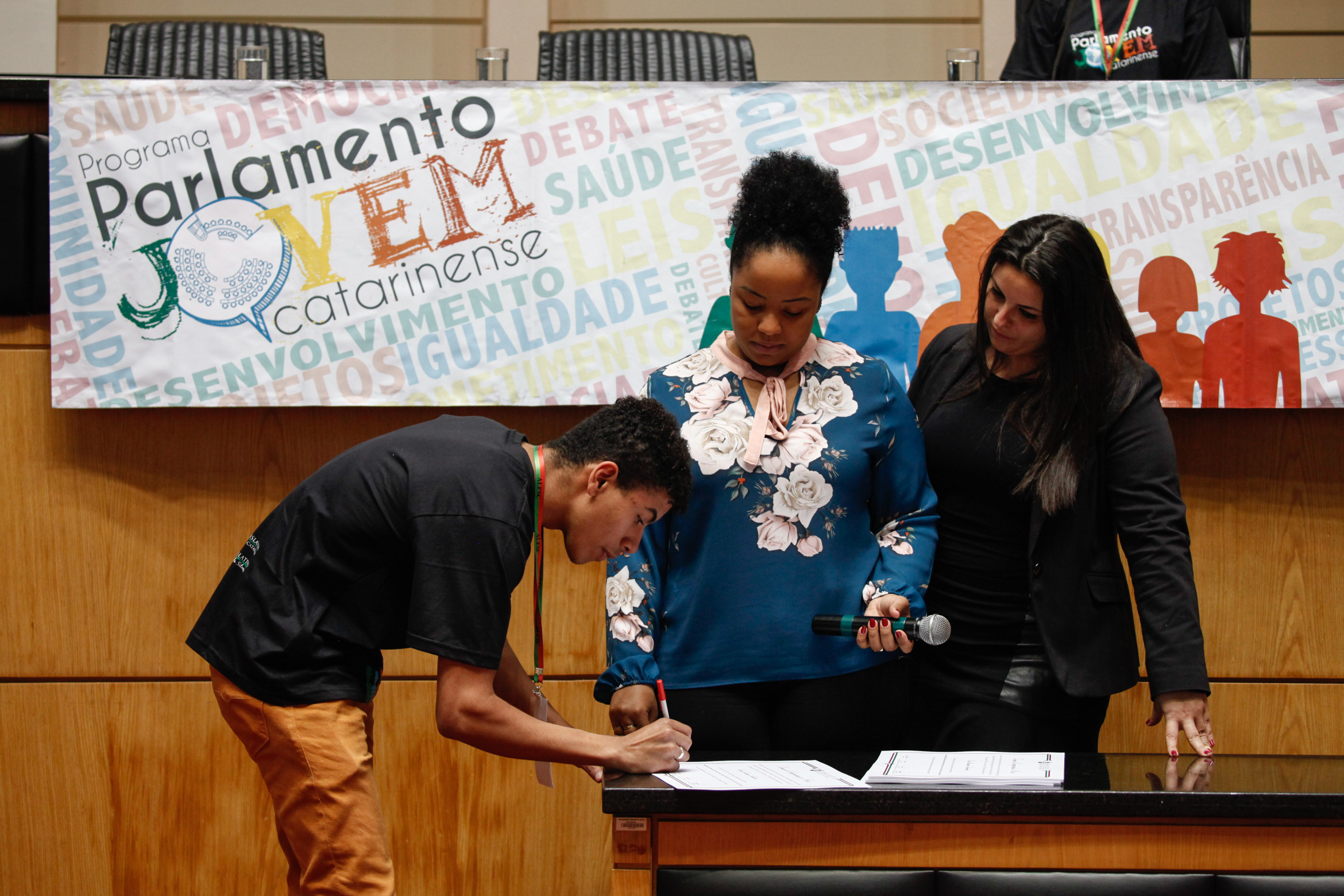 Cerimônia de Posse do Parlamento Jovem. Foto: Karina Ferreira / Agência AL