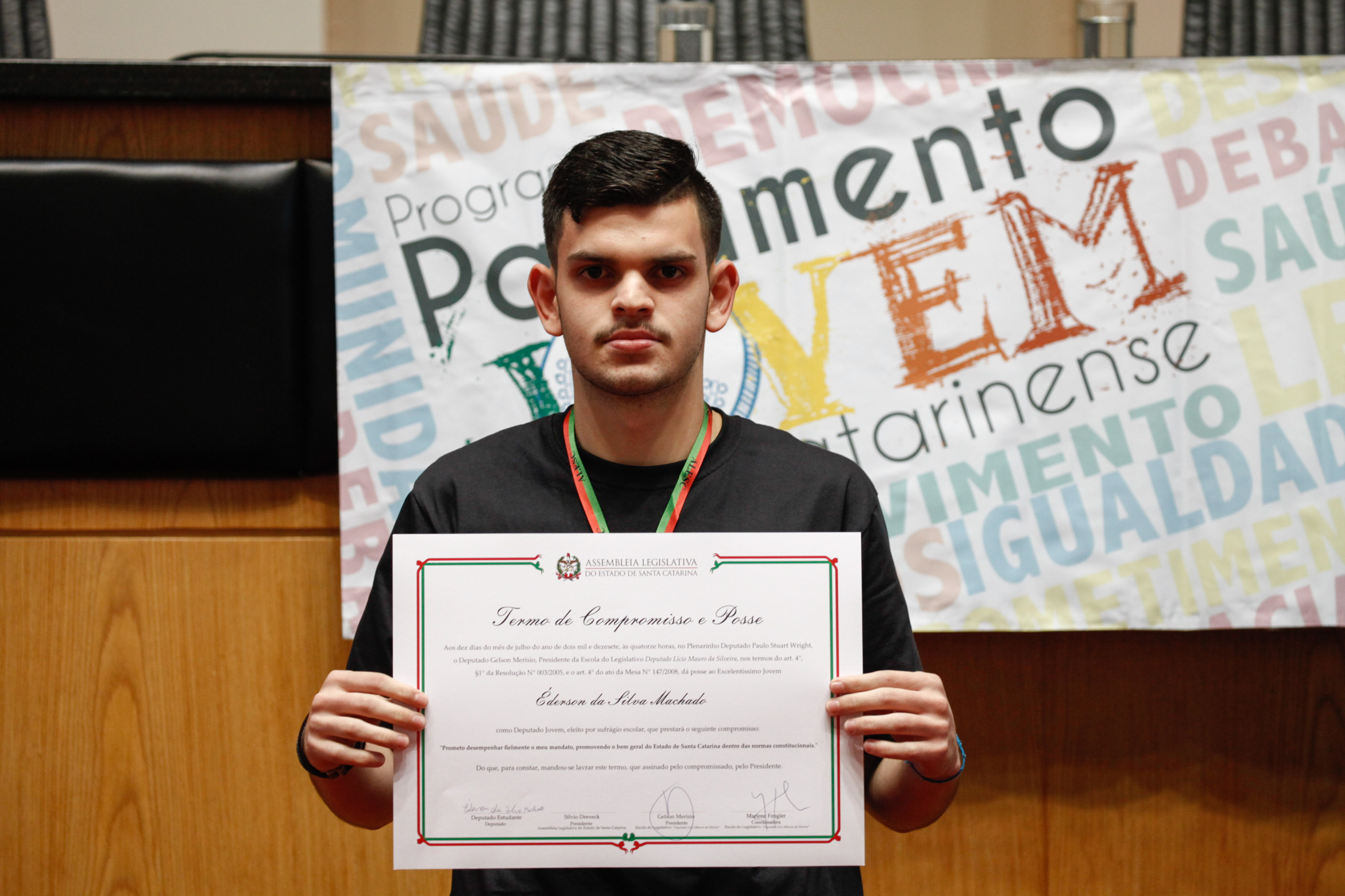 Cerimônia de Posse do Parlamento Jovem. Foto: Karina Ferreira / Agência AL