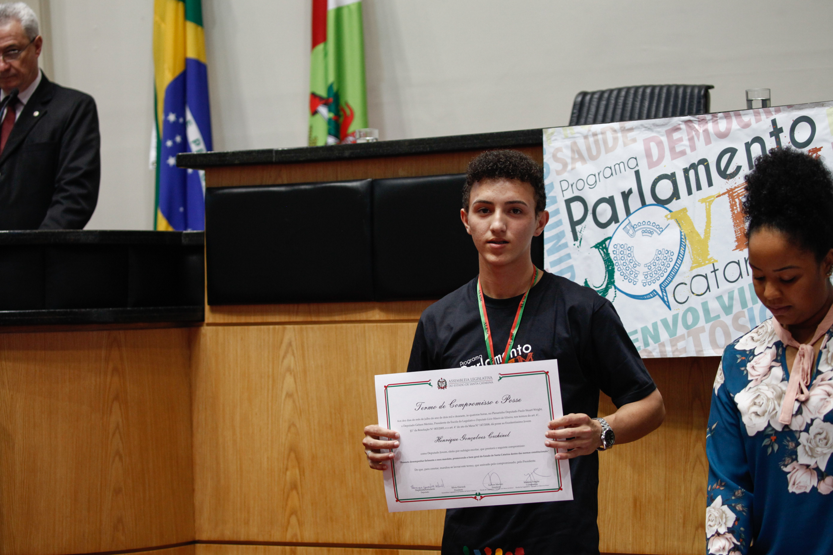 Cerimônia de Posse do Parlamento Jovem. Foto: Karina Ferreira / Agência AL