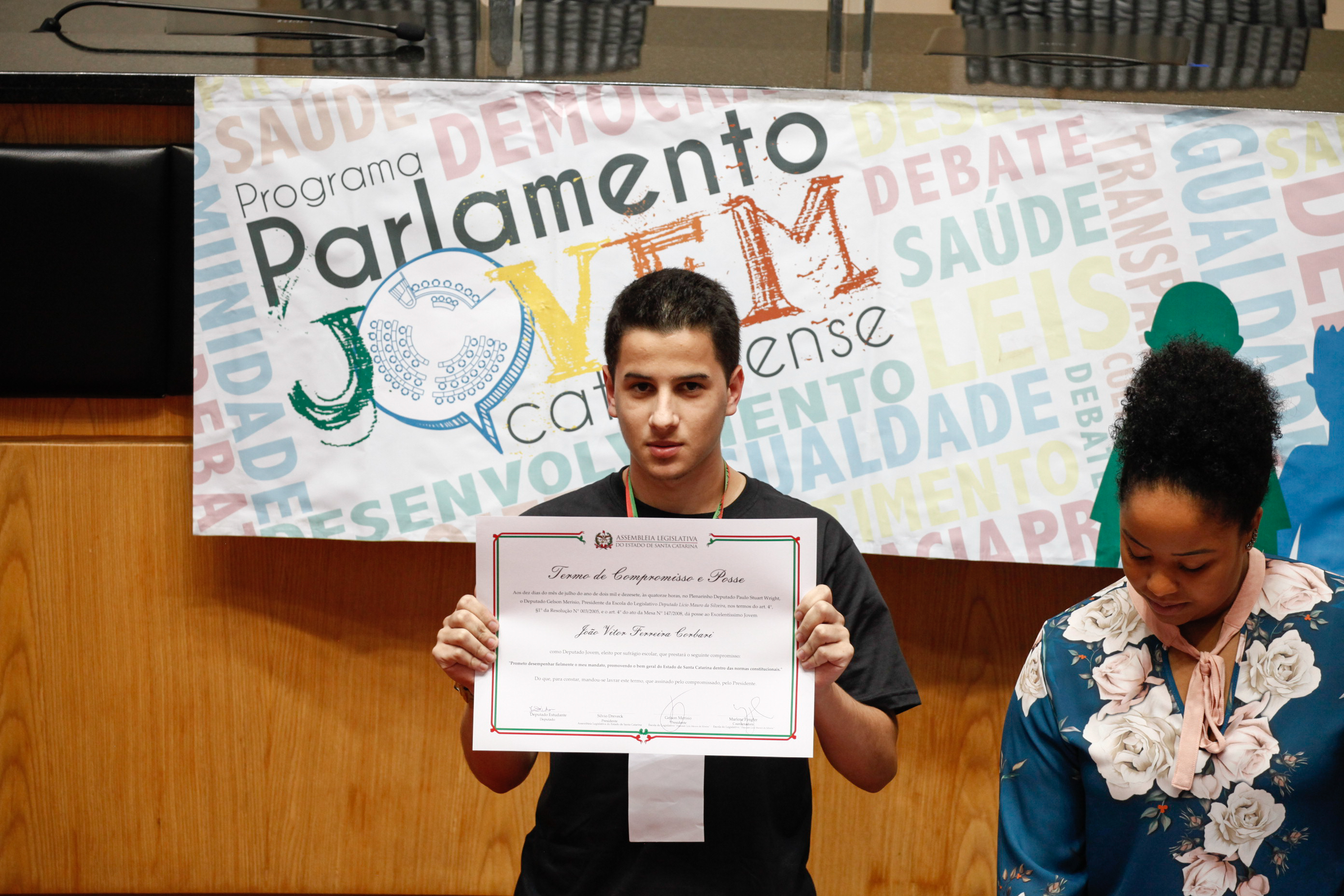 Cerimônia de Posse do Parlamento Jovem. Foto: Karina Ferreira / Agência AL