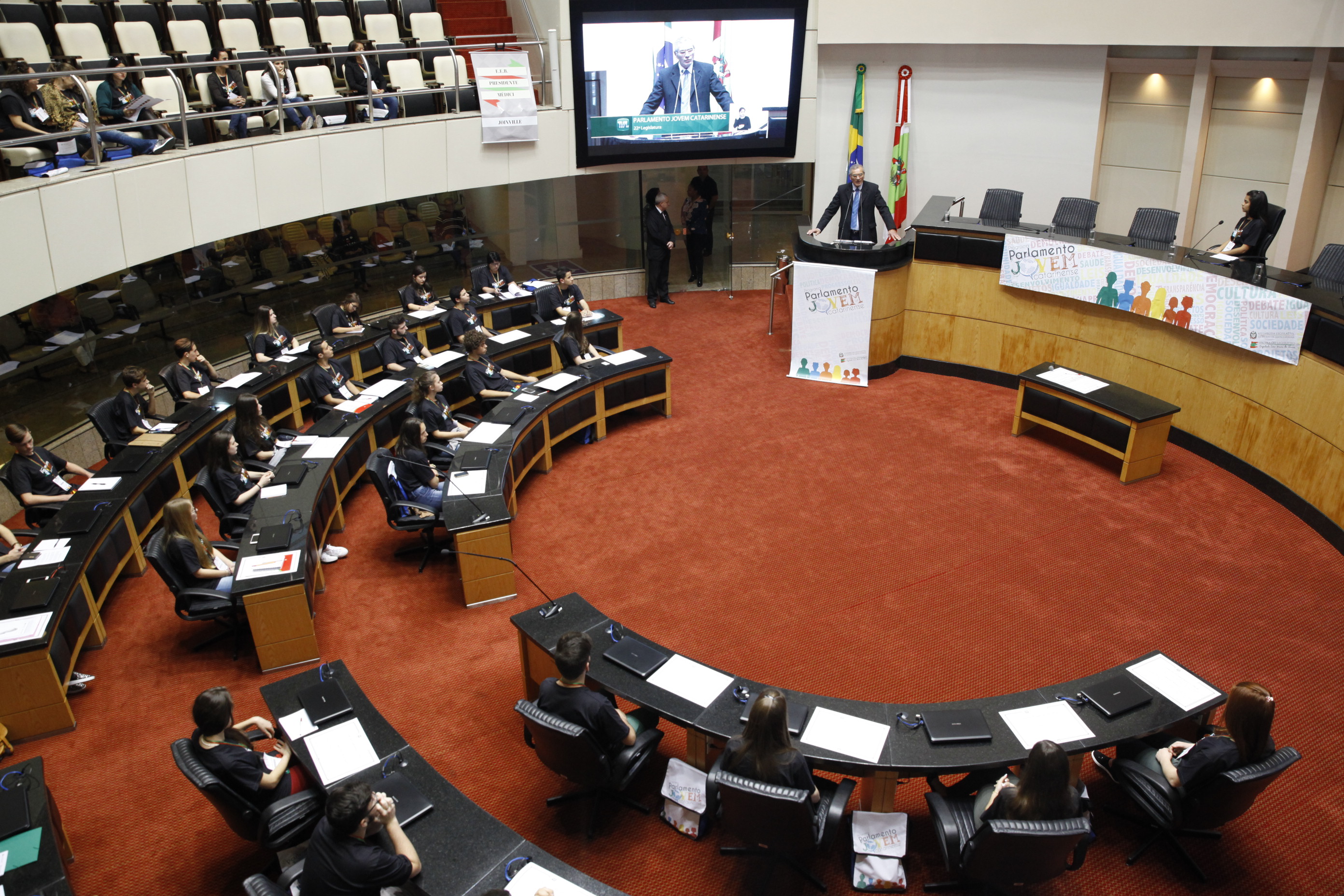 Cerimônia de Posse do Parlamento Jovem. Foto: Fábio Queiroz / Agência AL
