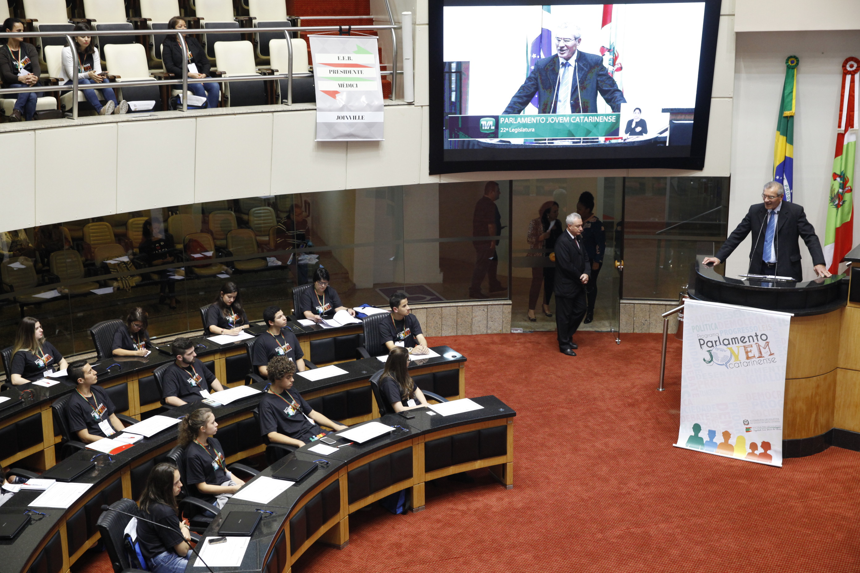 Cerimônia de Posse do Parlamento Jovem. Foto: Fábio Queiroz / Agência AL