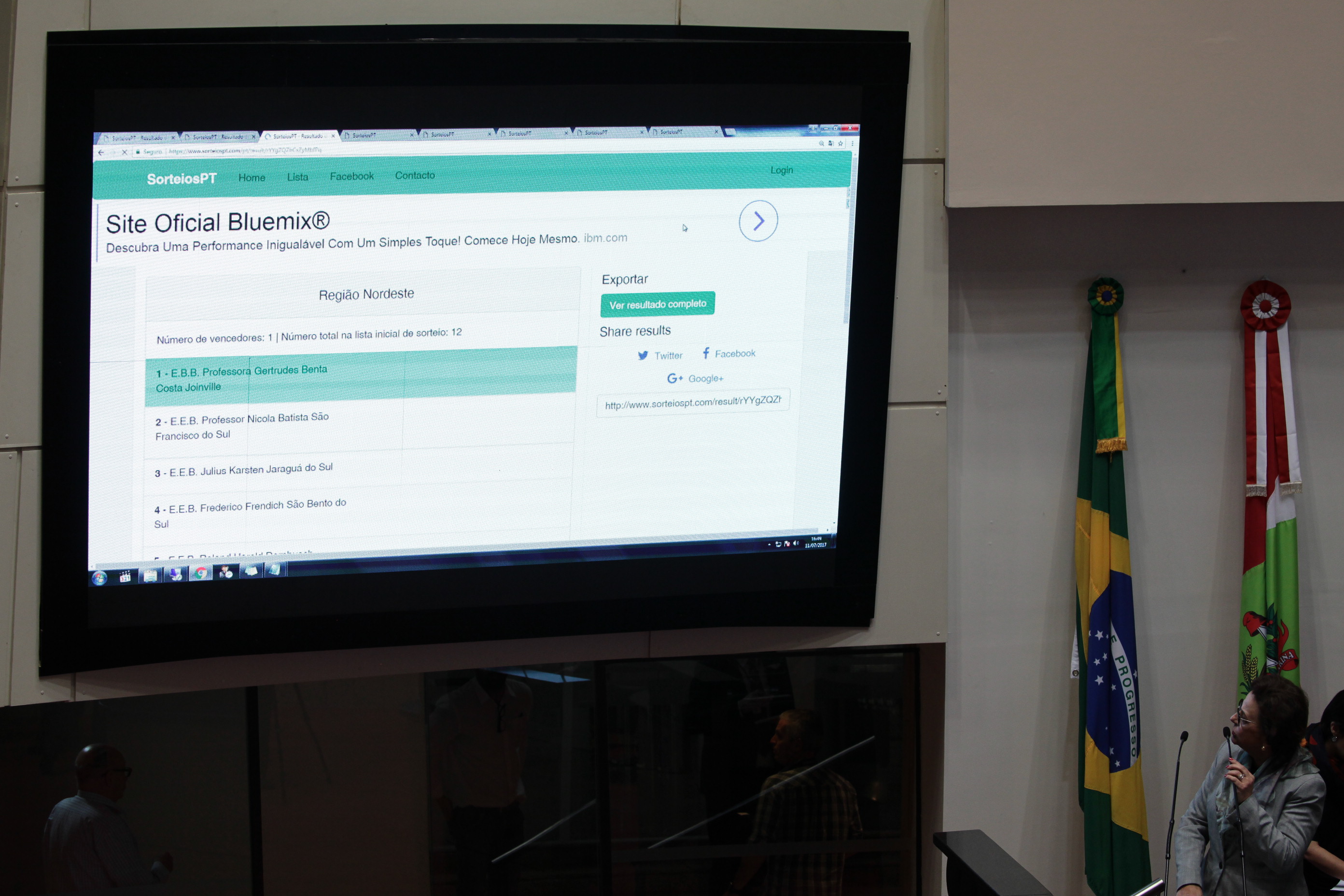 Sorteio das Escolas participantes do Parlamento Jovem. Deputada Dirce Heiderscheidt (PMDB)  - Foto: Miriam Zomer / Agência AL