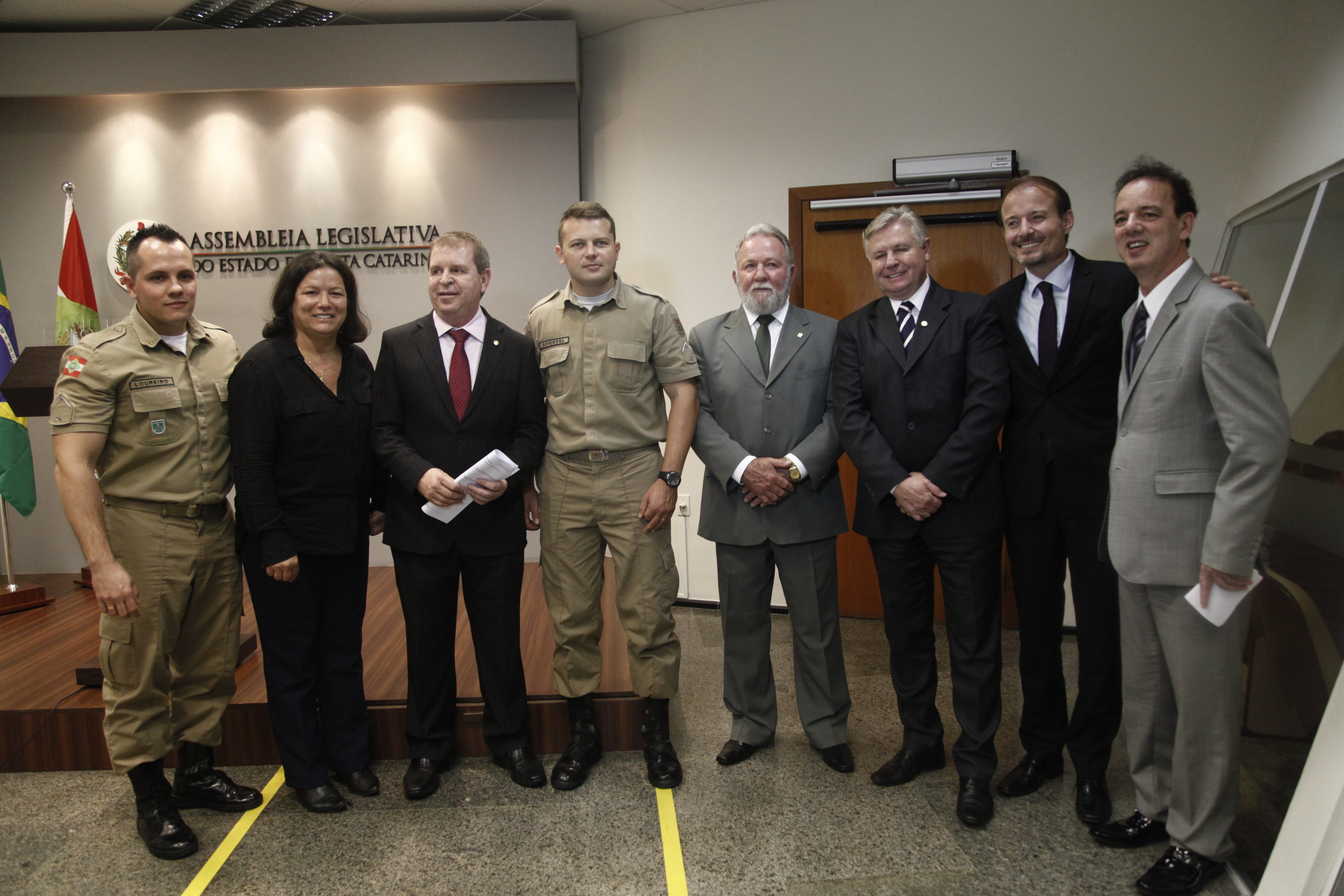 Homenagem aos Policiais Militares.