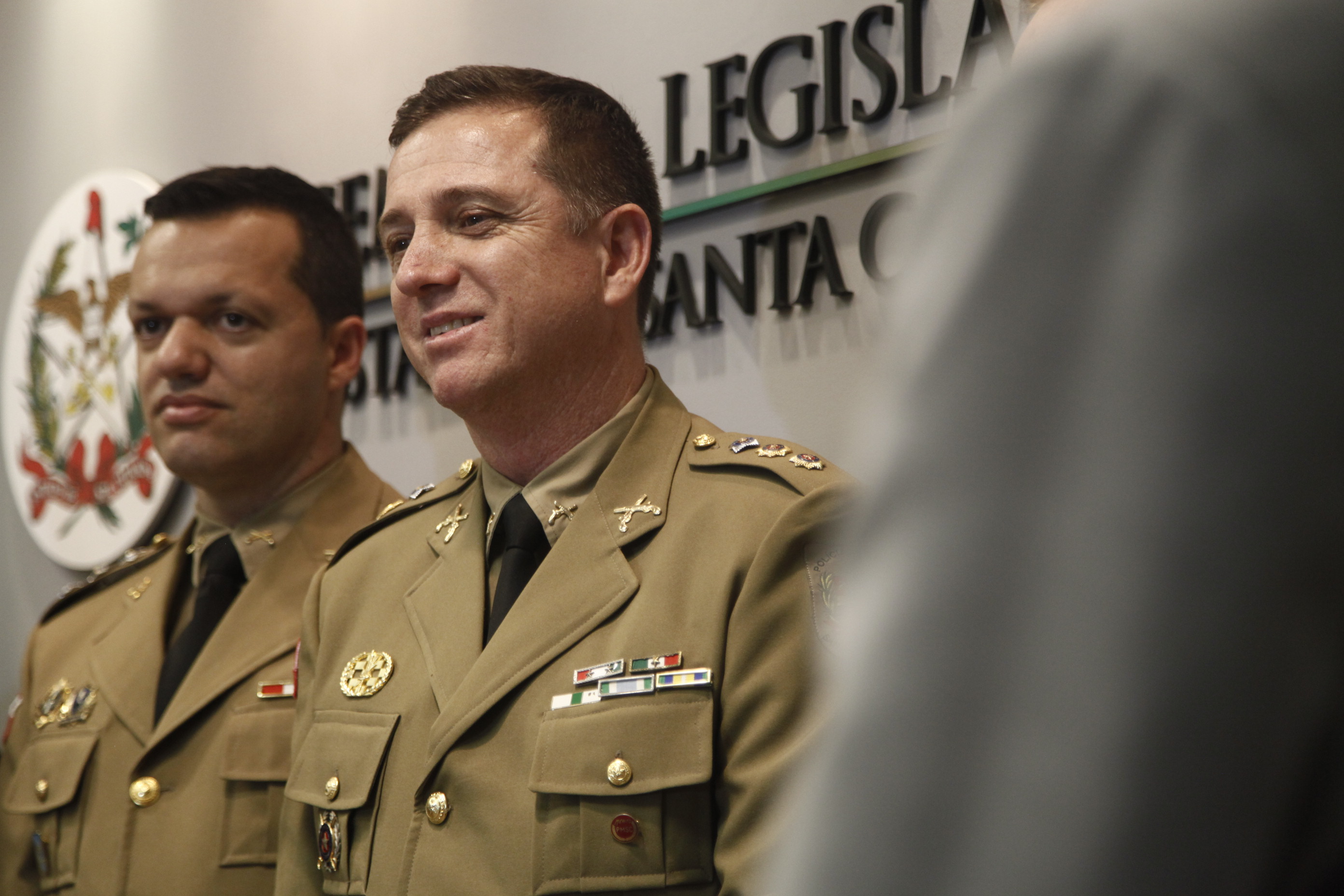 Homenagem aos Policiais Militares.
