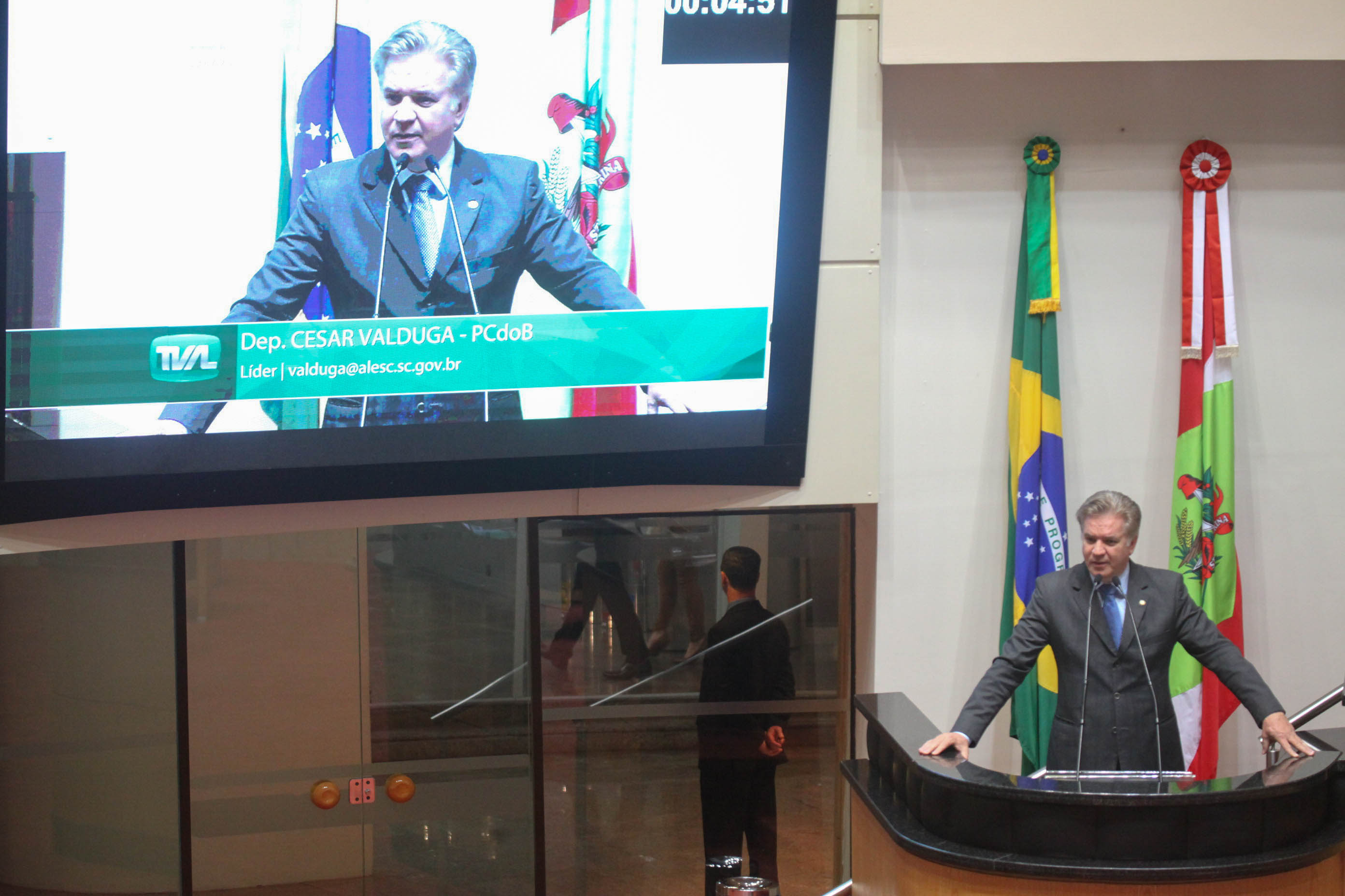 Deputado Cesar Valduga (PCdoB). Sessão Ordinária.