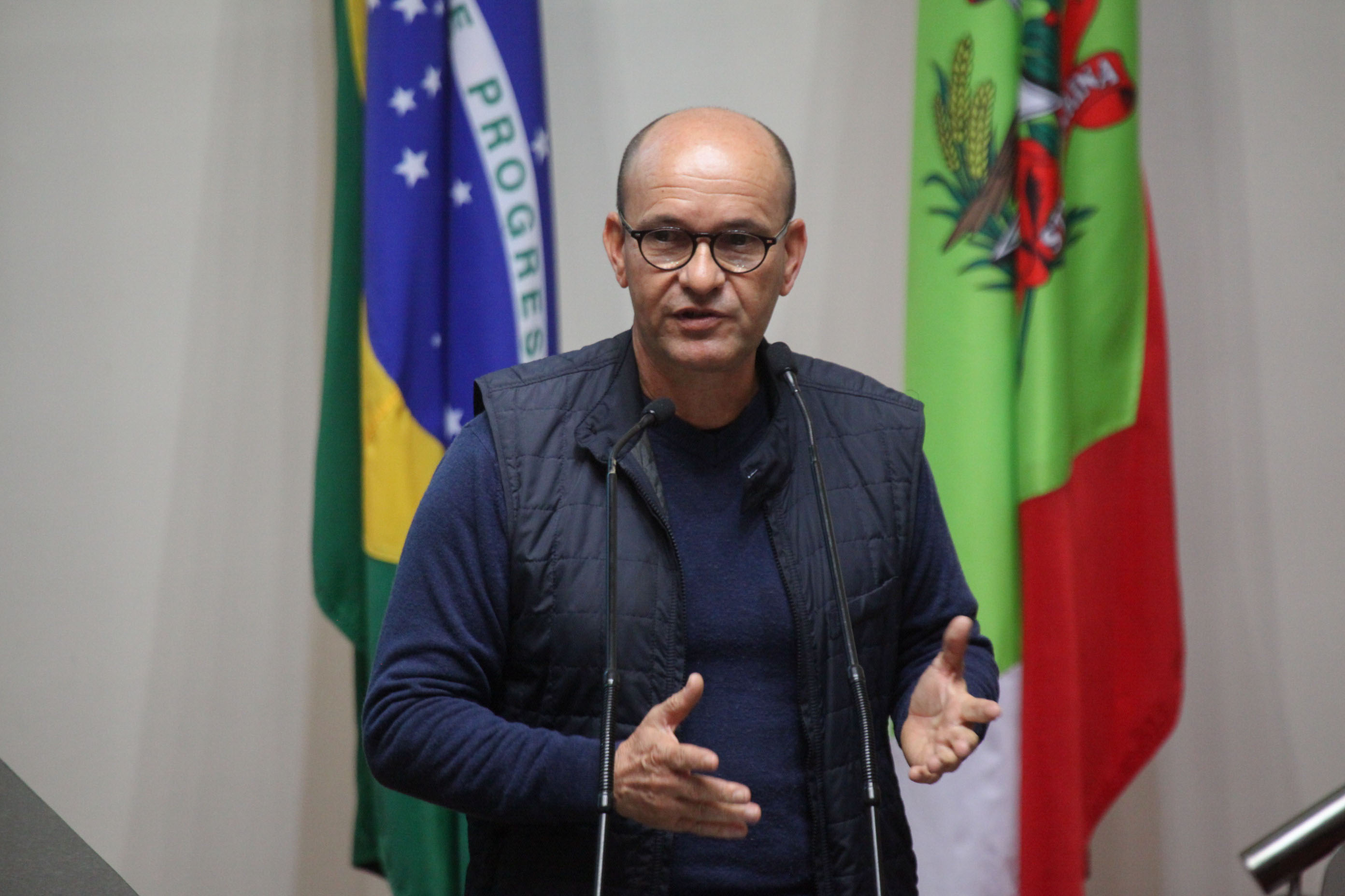 José Oliveira Mafra - Presidente do Sintaema/SC. Sessão Ordinária.
