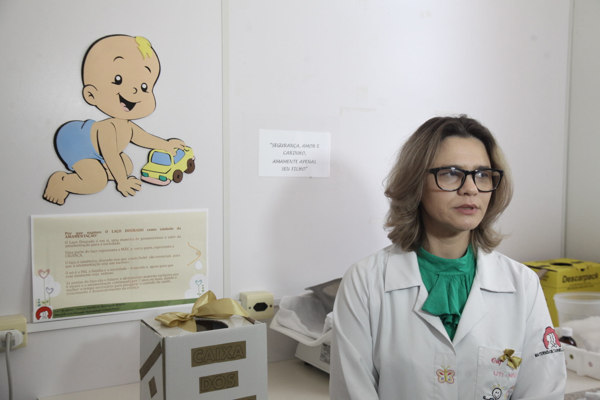 Karine Vieira, coordenadora do Banco de Leite Humano da Maternidade Carmela Dutra