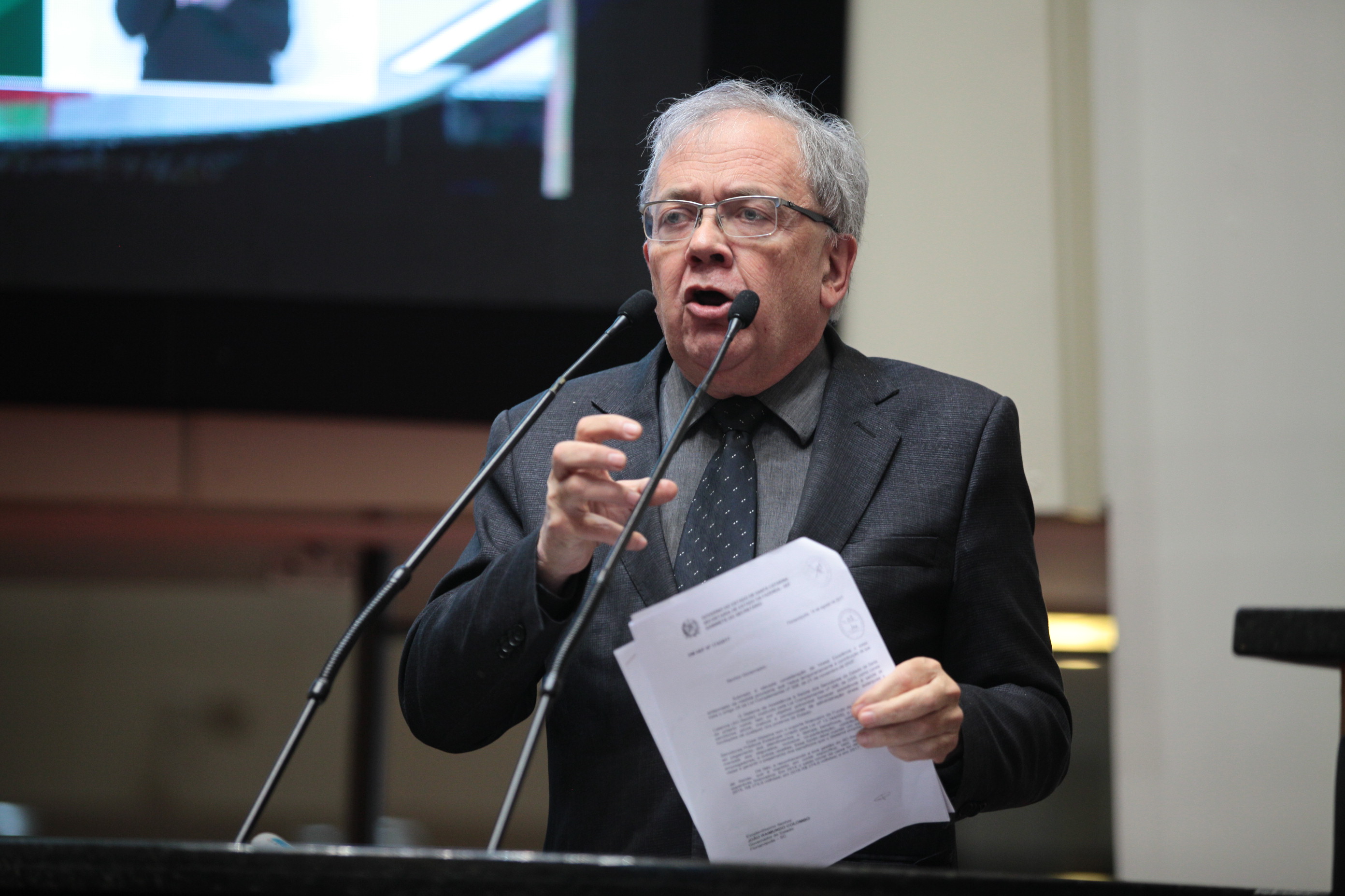 Deputado Fernando Coruja (PMDB). Sessão Ordinária. Foto: Solon Soares / Agência AL