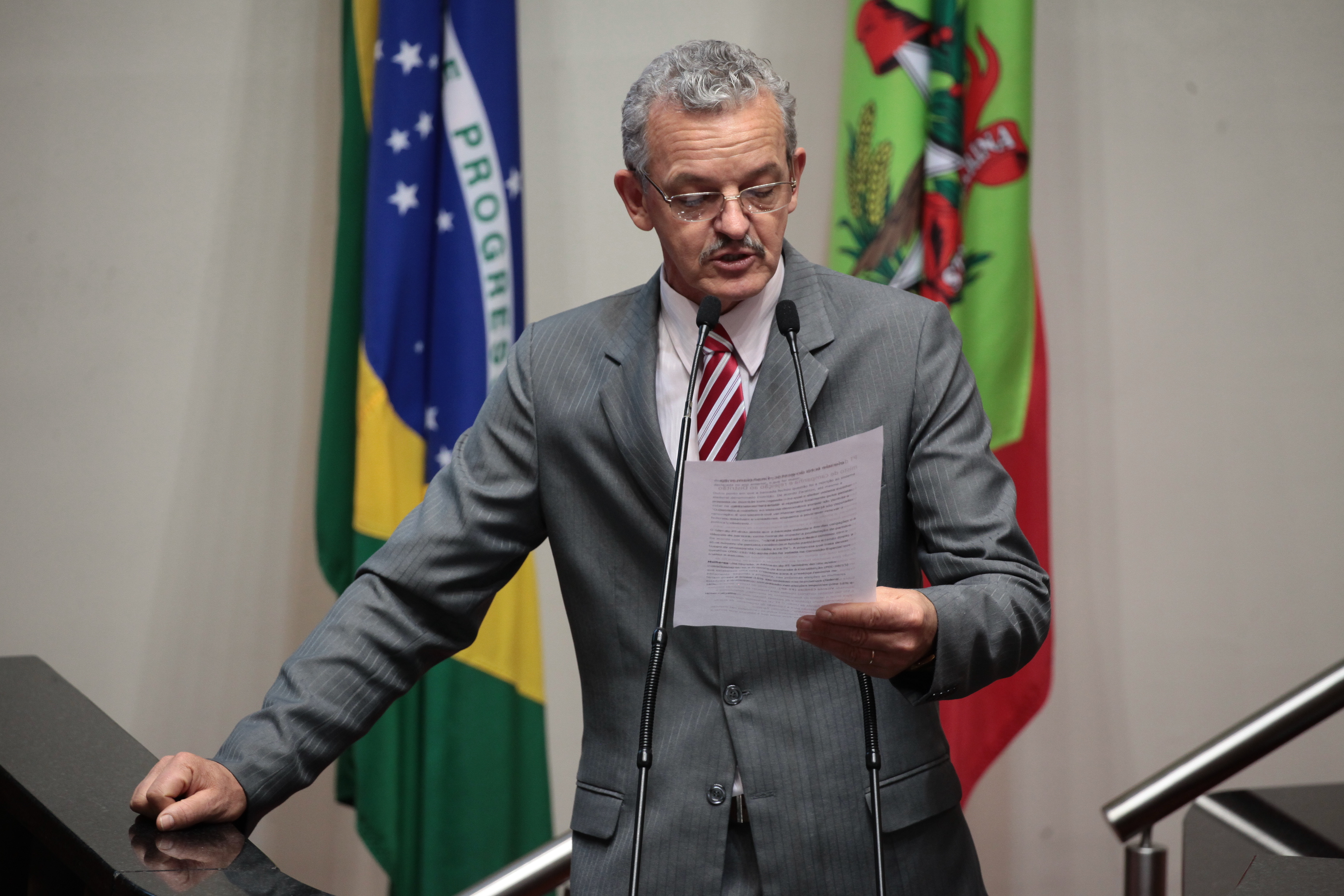 Deputado Dirceu Dresch (PT). Sessão Ordinária. Foto: Miriam Zomer / Agência AL