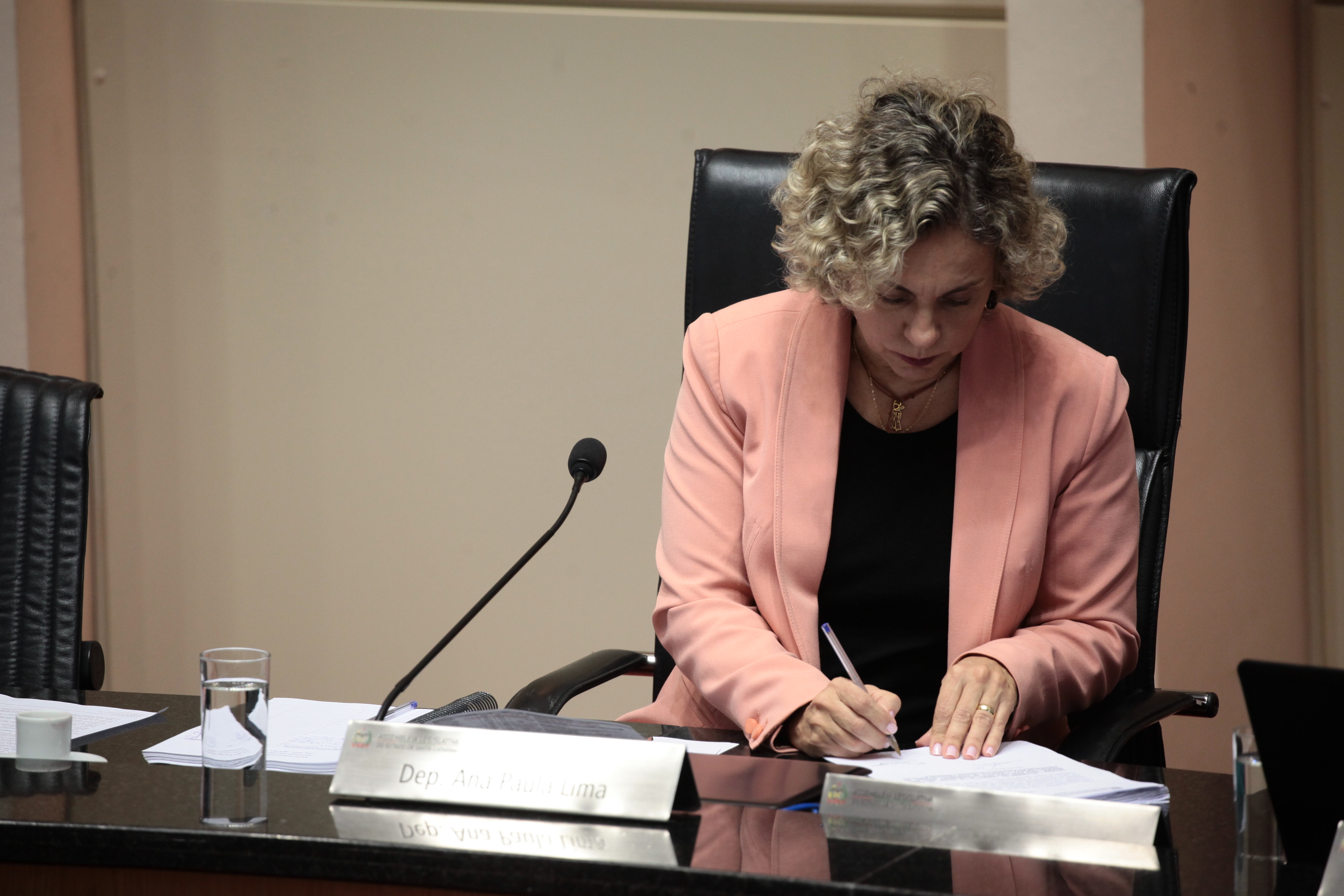 Deputada Ana Paula Lima (PT). Sessão Ordinária. Foto: Miriam Zomer / Agência AL