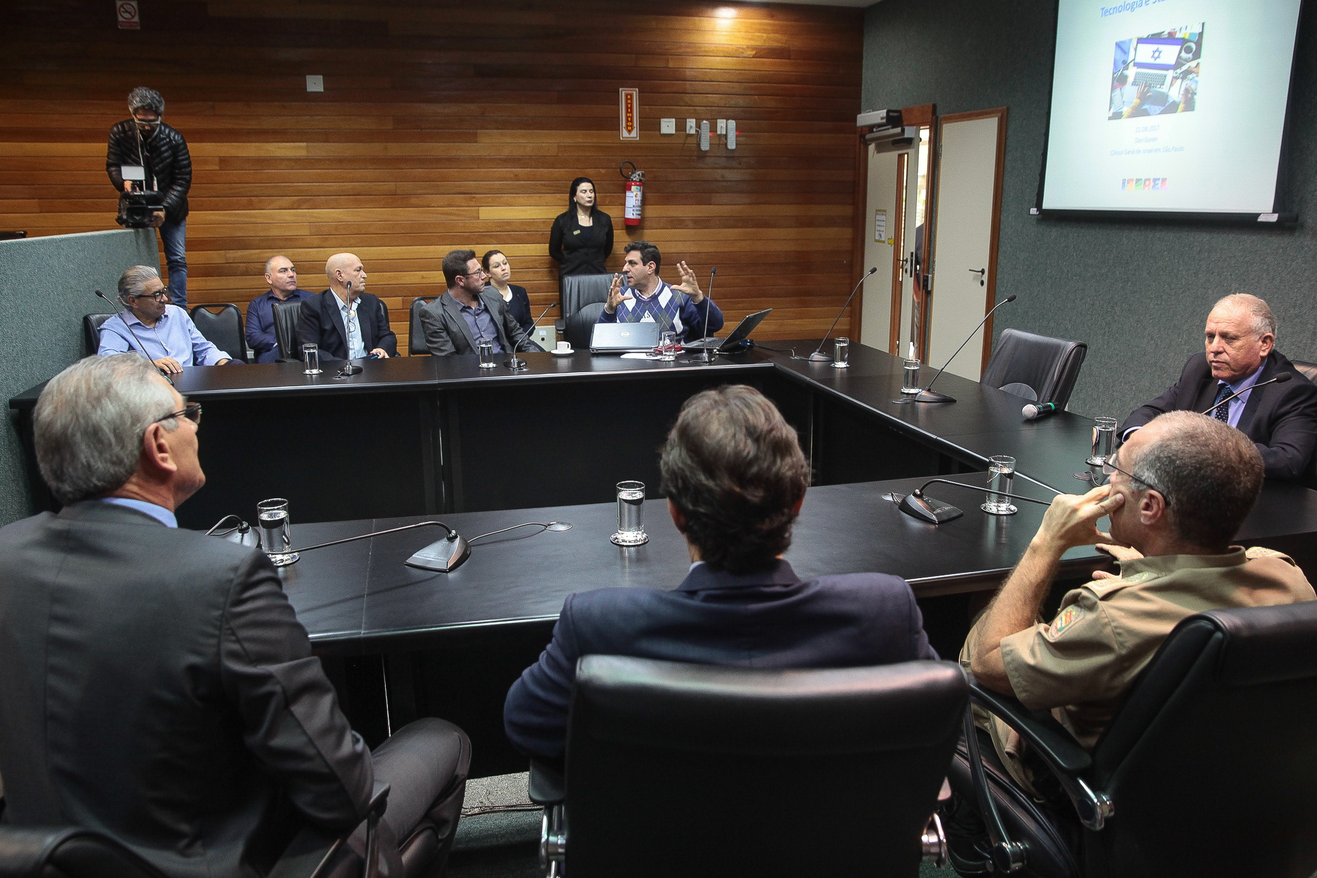 Visita do Cônsul Geral de Israel.