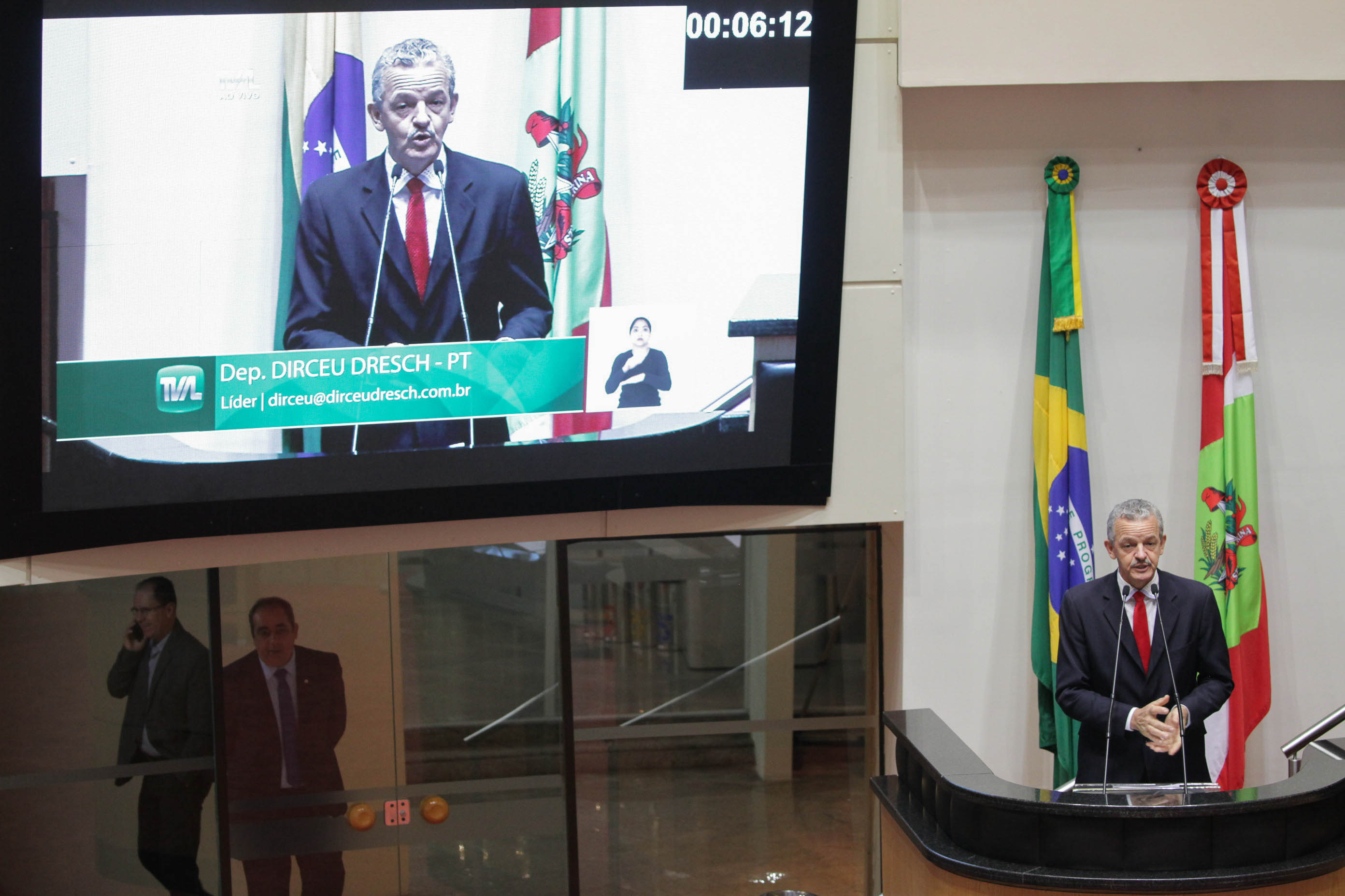 Deputado Dirceu Dresch (PT). Sessão Ordinária.