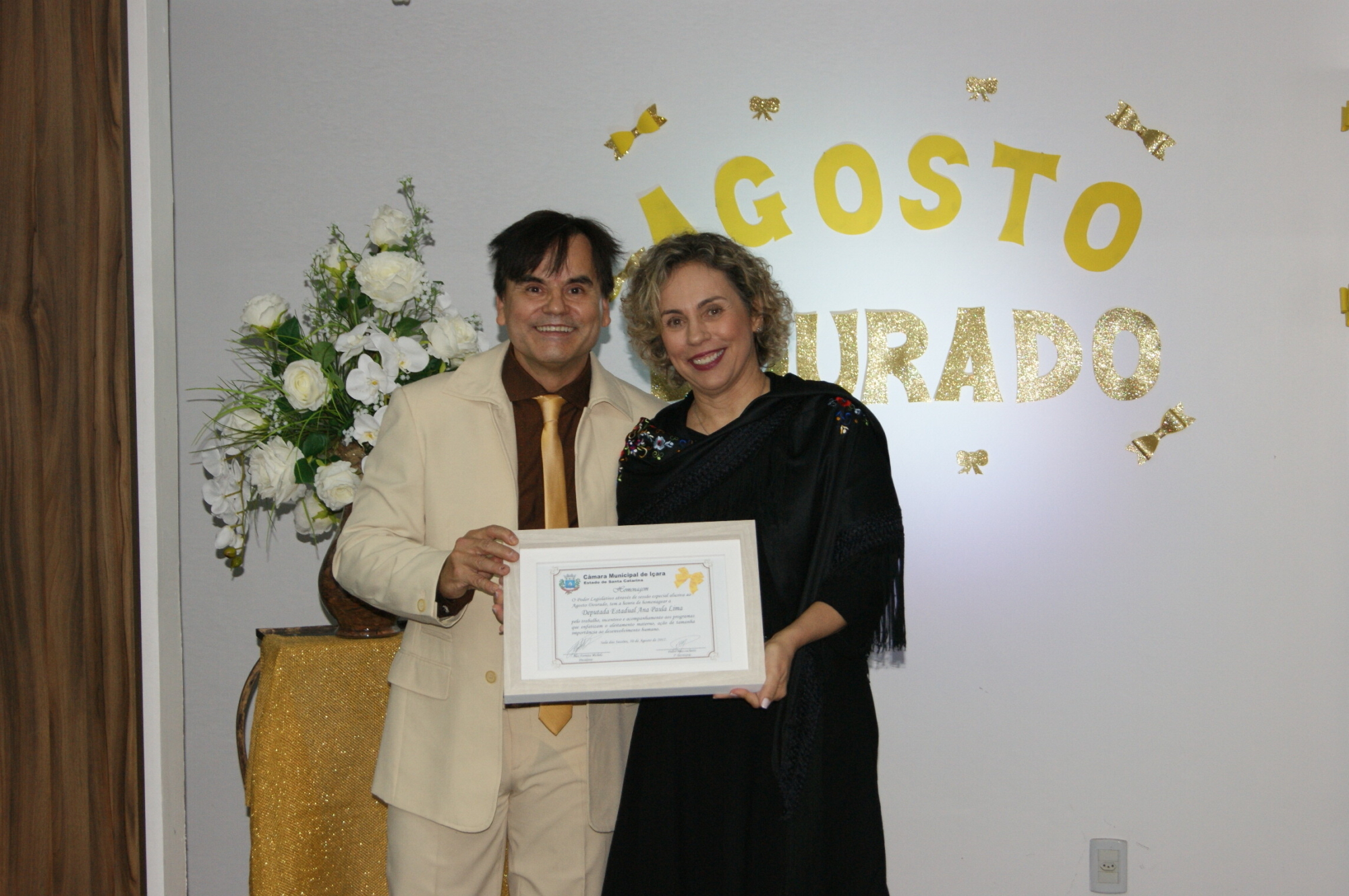 Deputada Ana Paula Lima recebe homenagem da Câmara de Vereadores de Içara