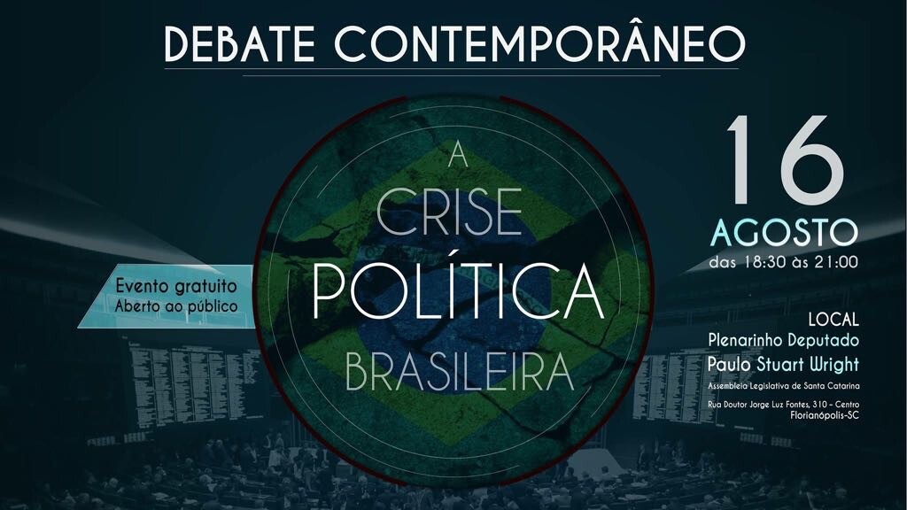 Escola do legislativo promove debate sobre crise política nesta quarta (16)