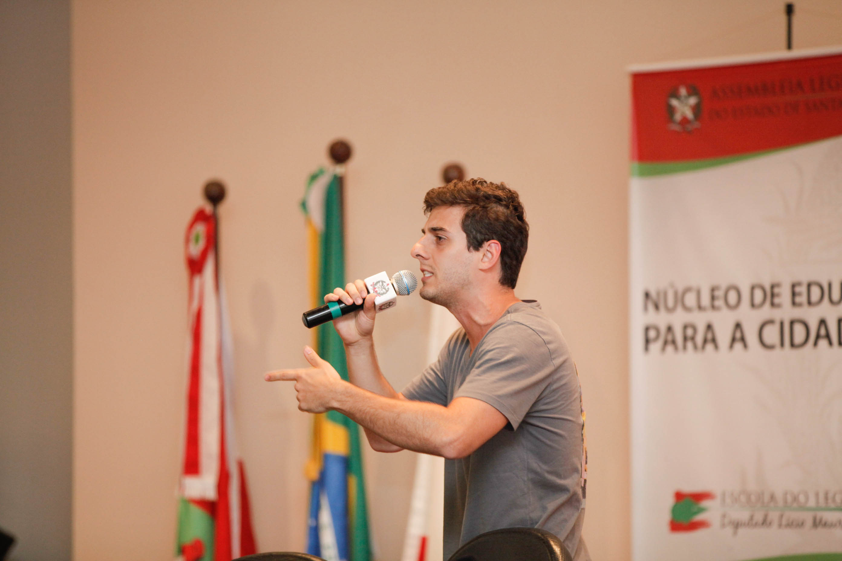 Fabio Brazza. Encontro Estadual de Vereadores Mirins.