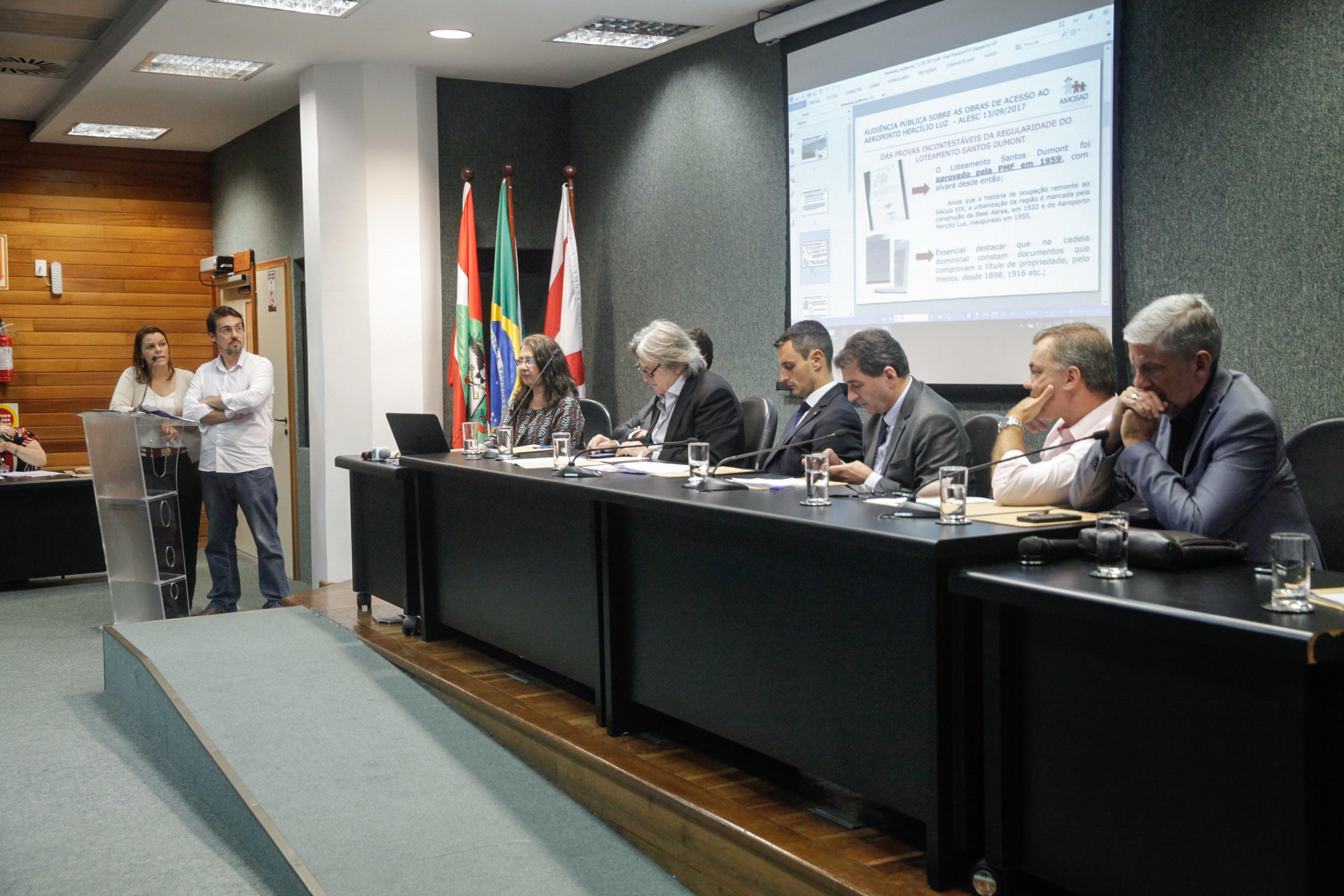 Audiência Pública Sobre Obras de Acesso ao Aeroporto Hercílio Luz.