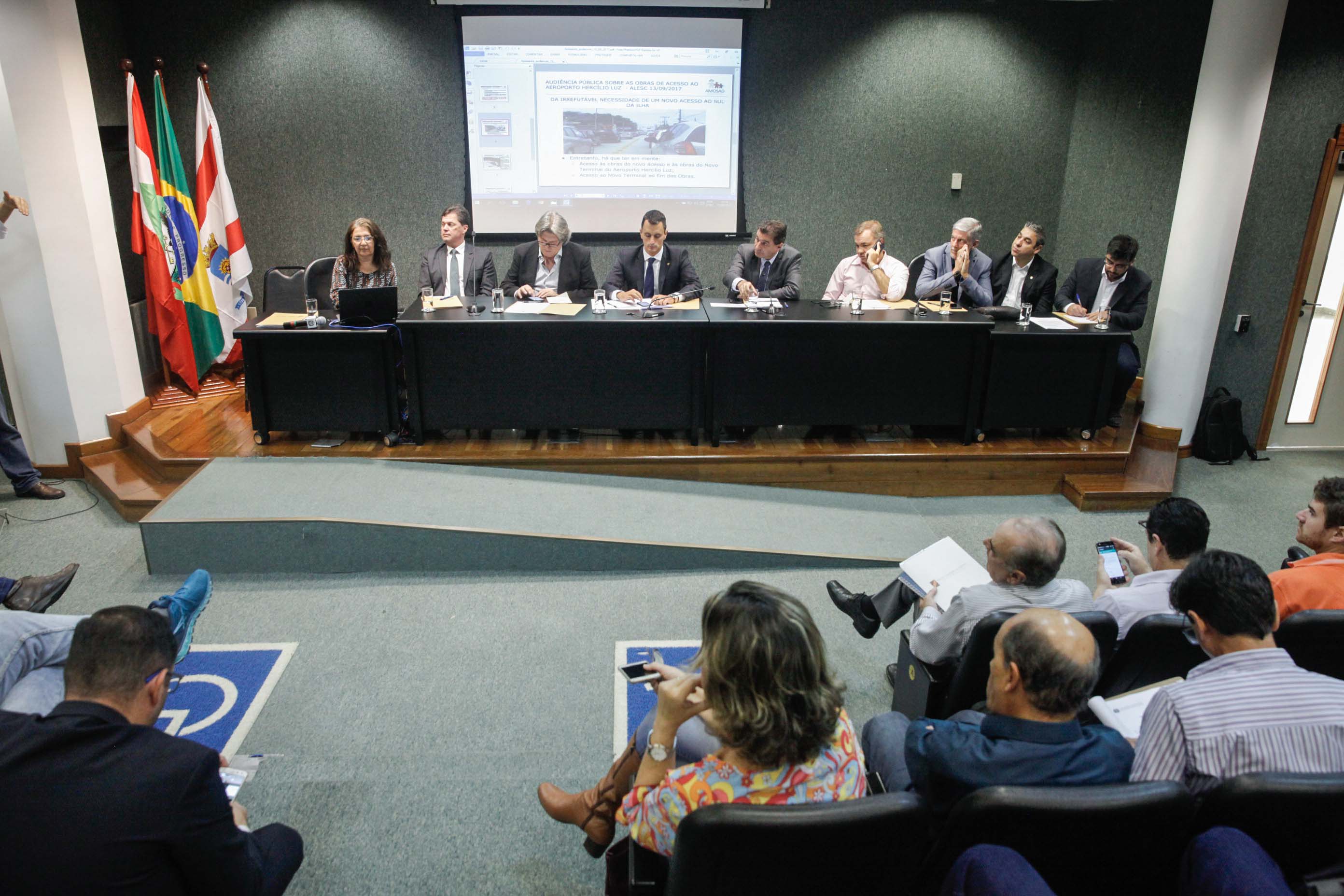 Audiência Pública Sobre Obras de Acesso ao Aeroporto Hercílio Luz.