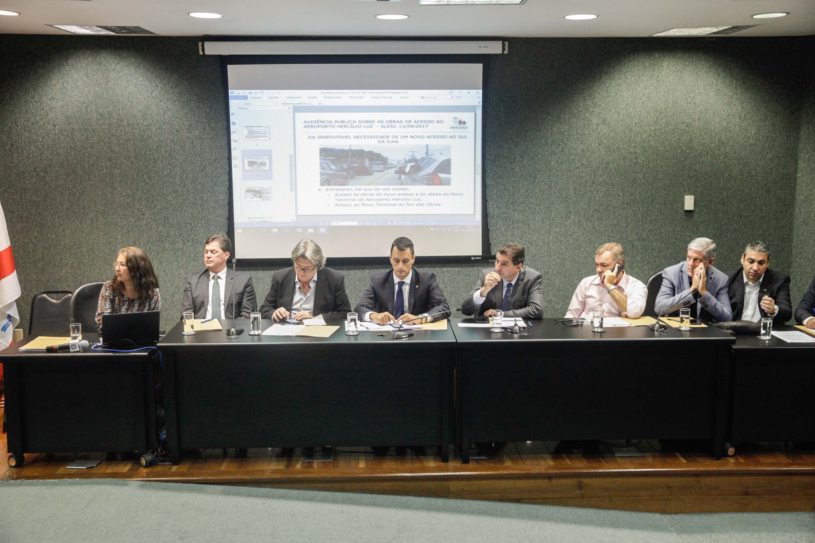 Audiência Pública Sobre Obras de Acesso ao Aeroporto Hercílio Luz.