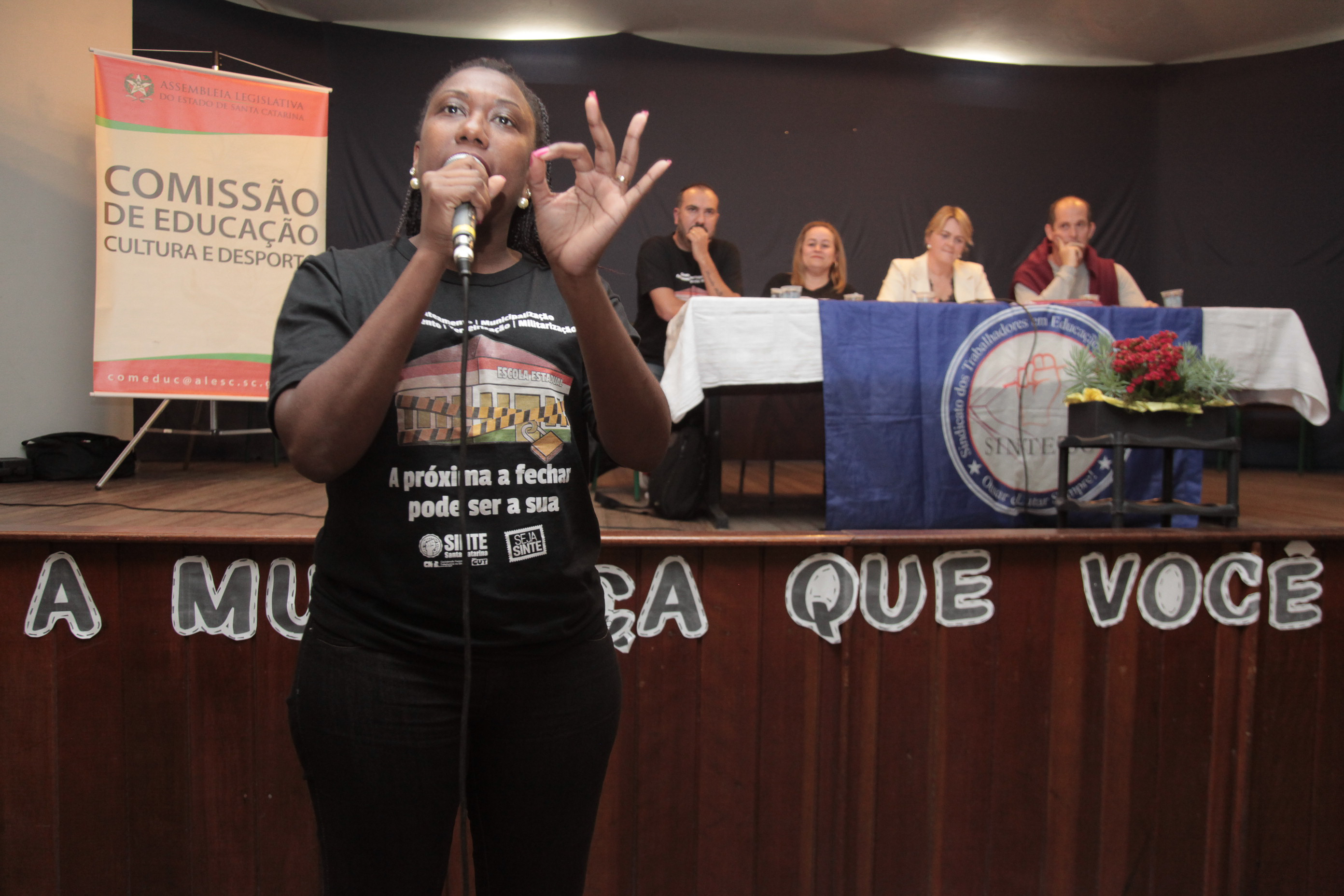 Audiência Pública da Comissão de Educação sobre a Municipalização das Escolas da Regional de Criciúma/SC.
