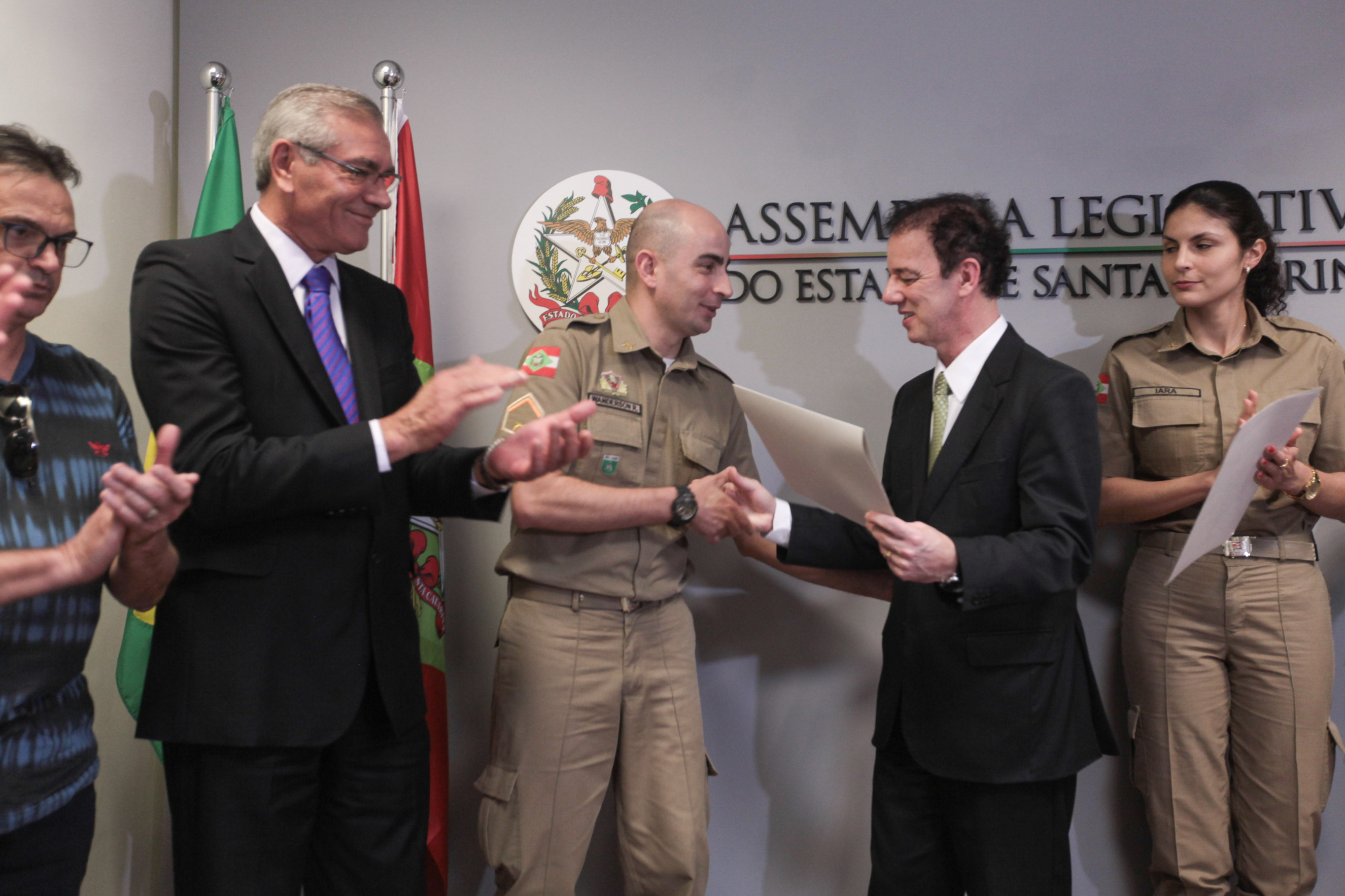 Entrega de Certificado para Soldados de Urussanga.