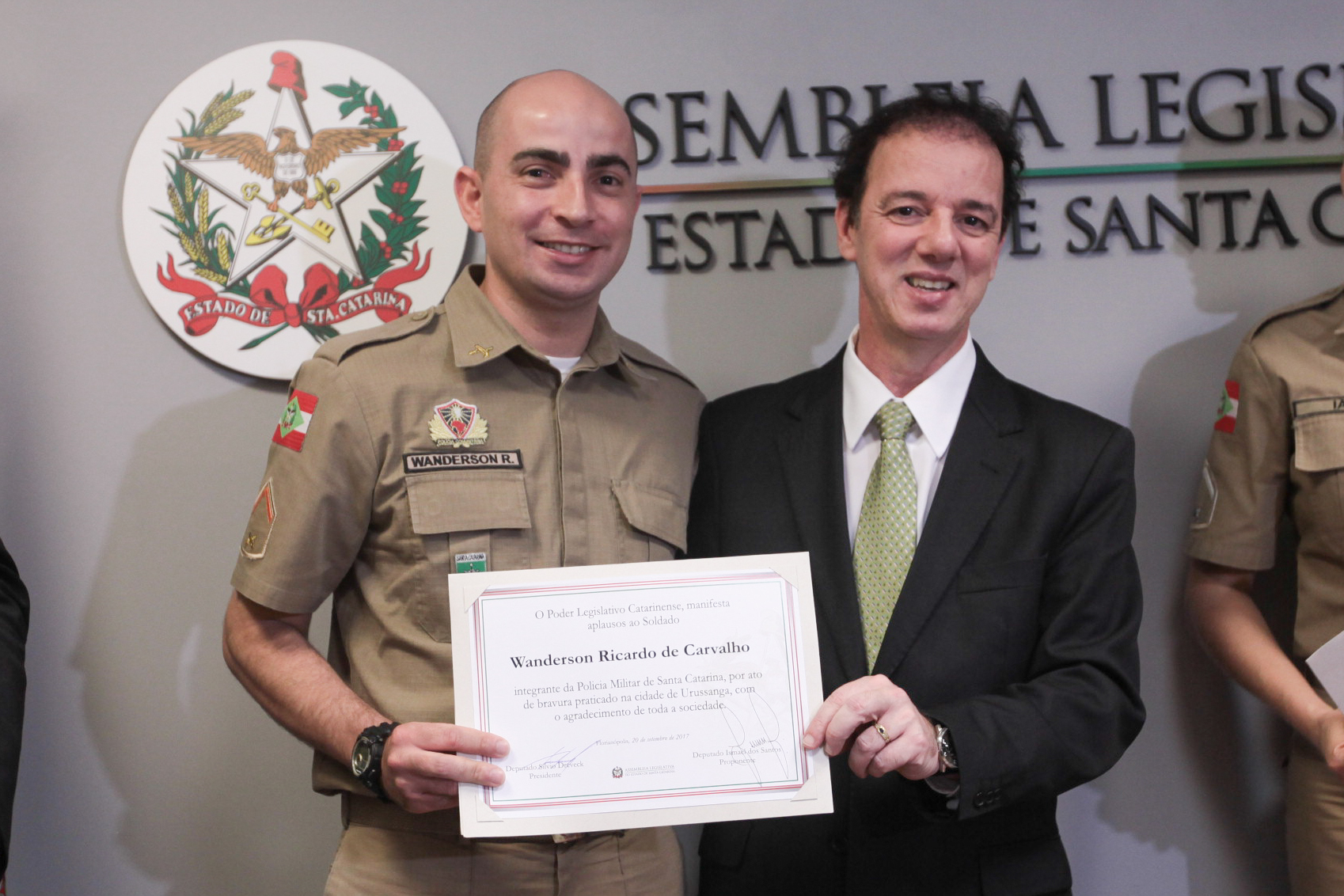 Entrega de Certificado para Soldados de Urussanga.
