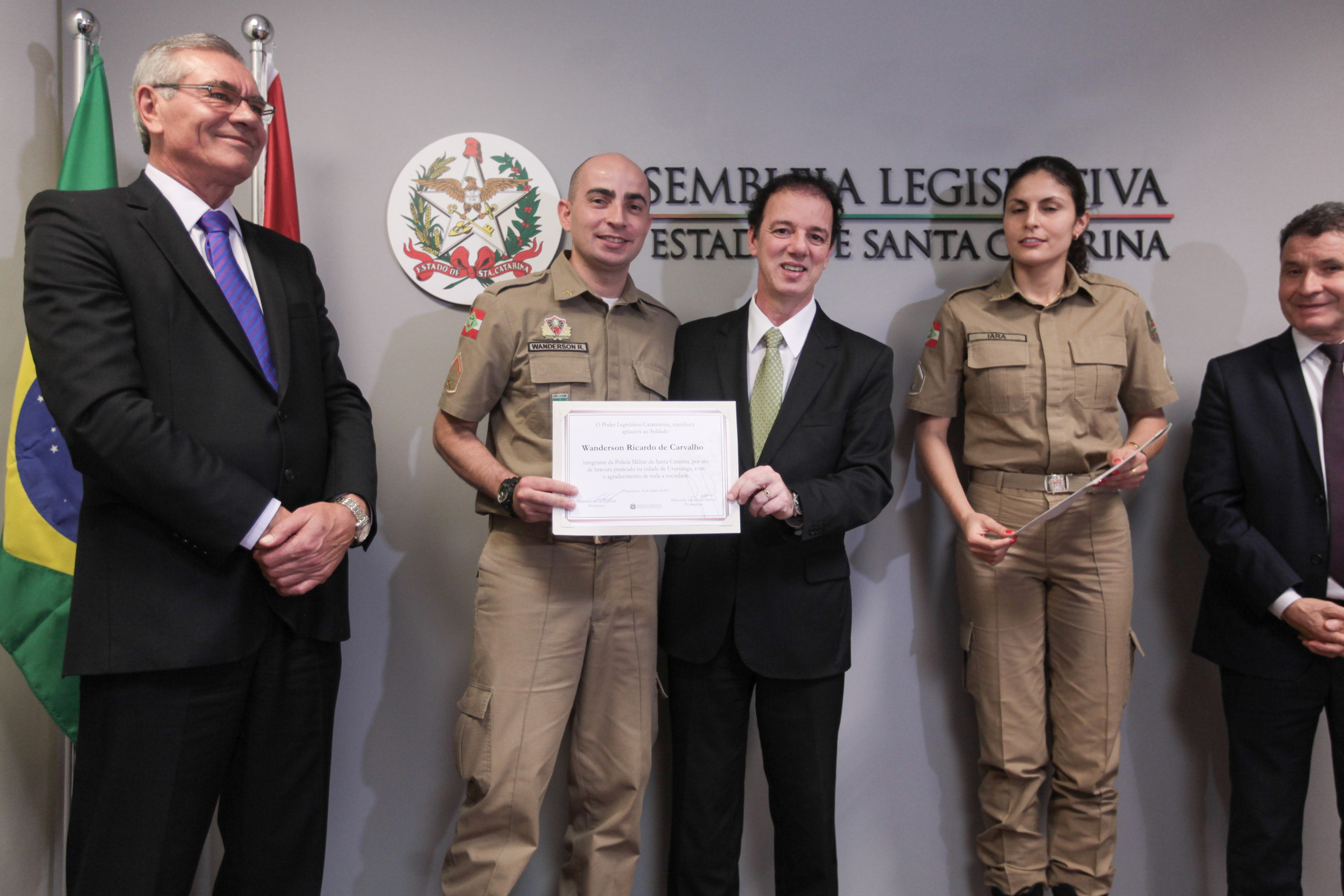 Entrega de Certificado para Soldados de Urussanga.