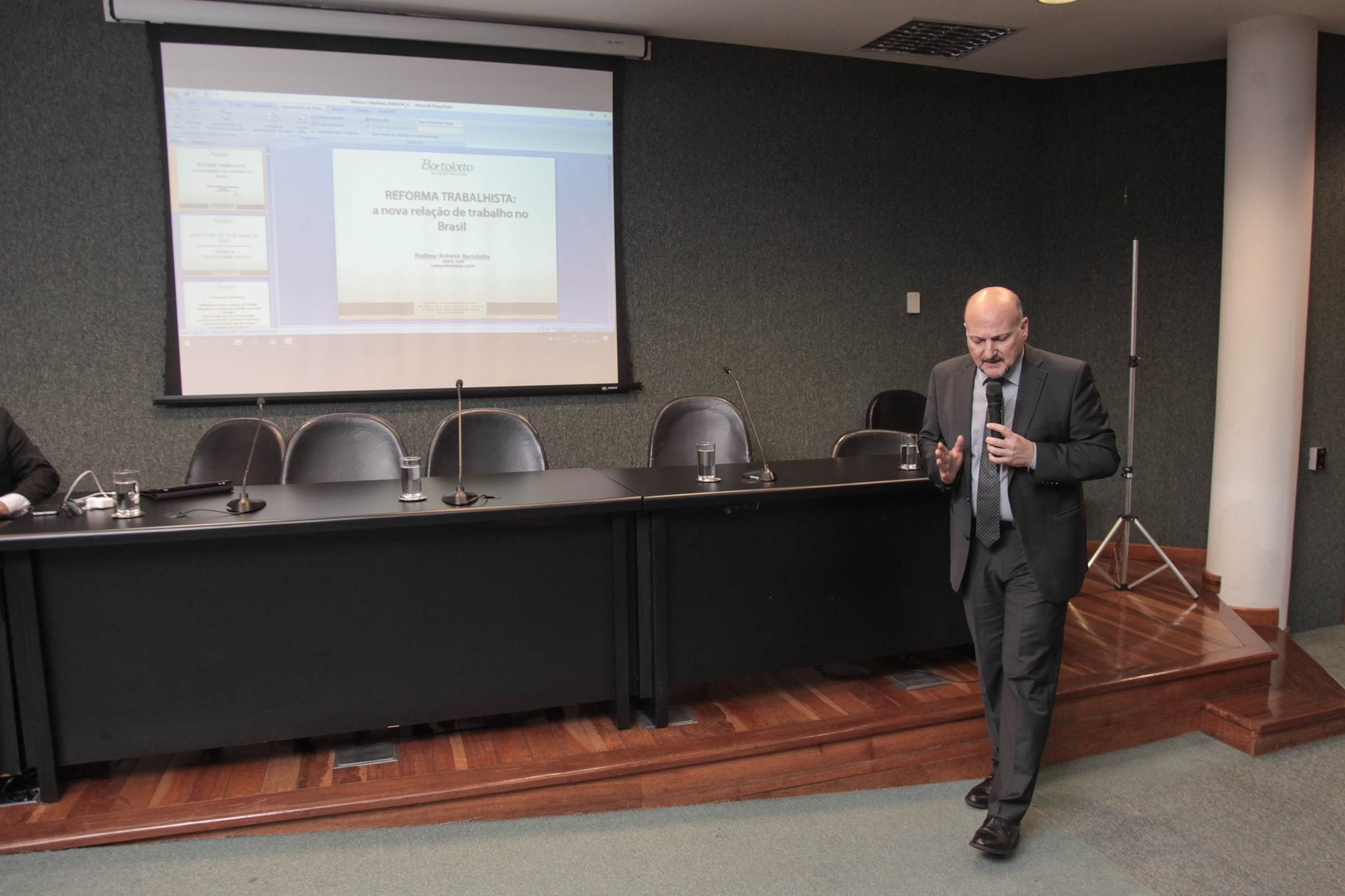 Rudimar Roberto Bortolotto. Workshop sobre Reforma Trabalhista.