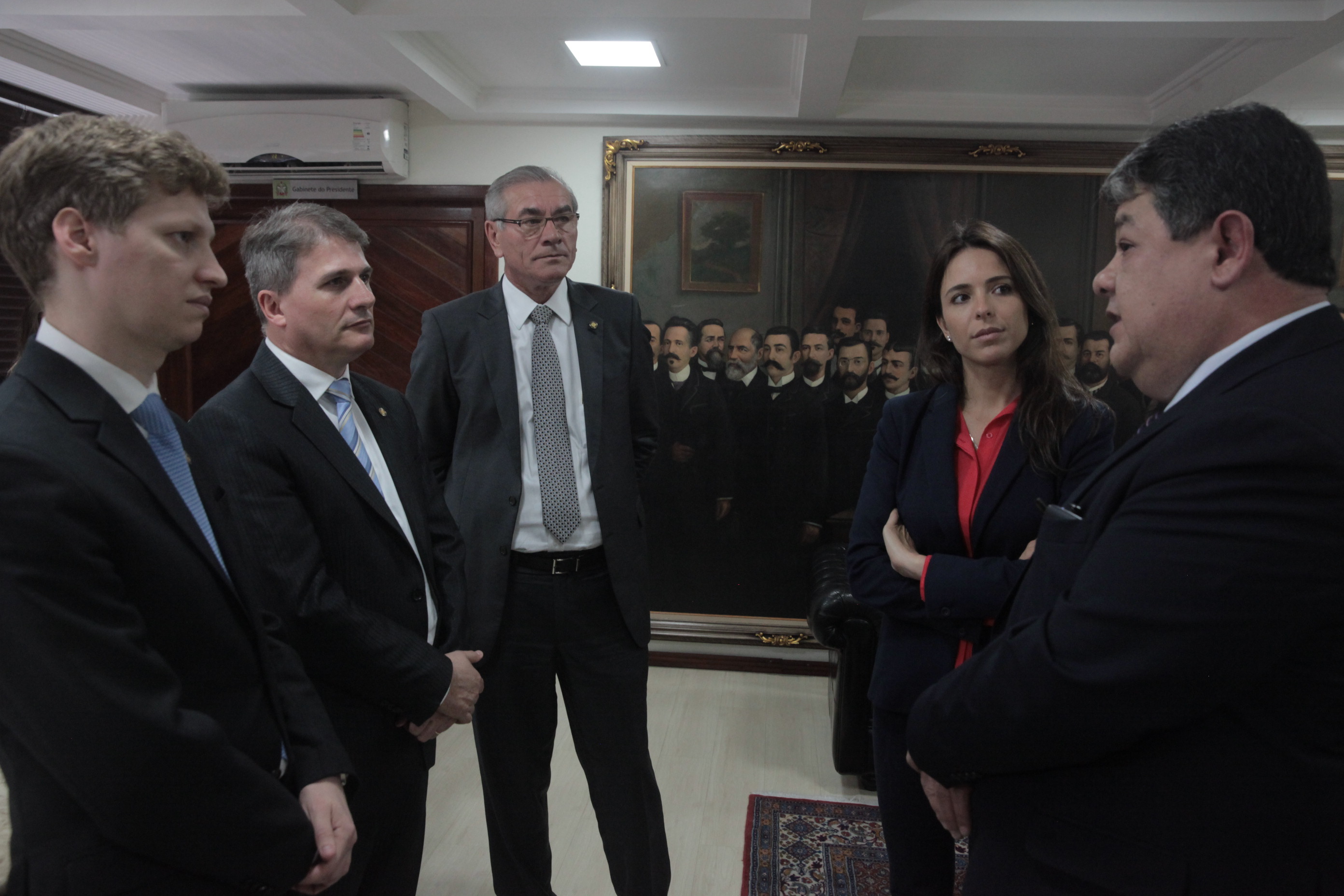Deputados Estaduais do Rio Grande do Sul fazem visita técnica à Alesc para conhecer o Projeto de Consolidação das Leis do Estado de SC.
