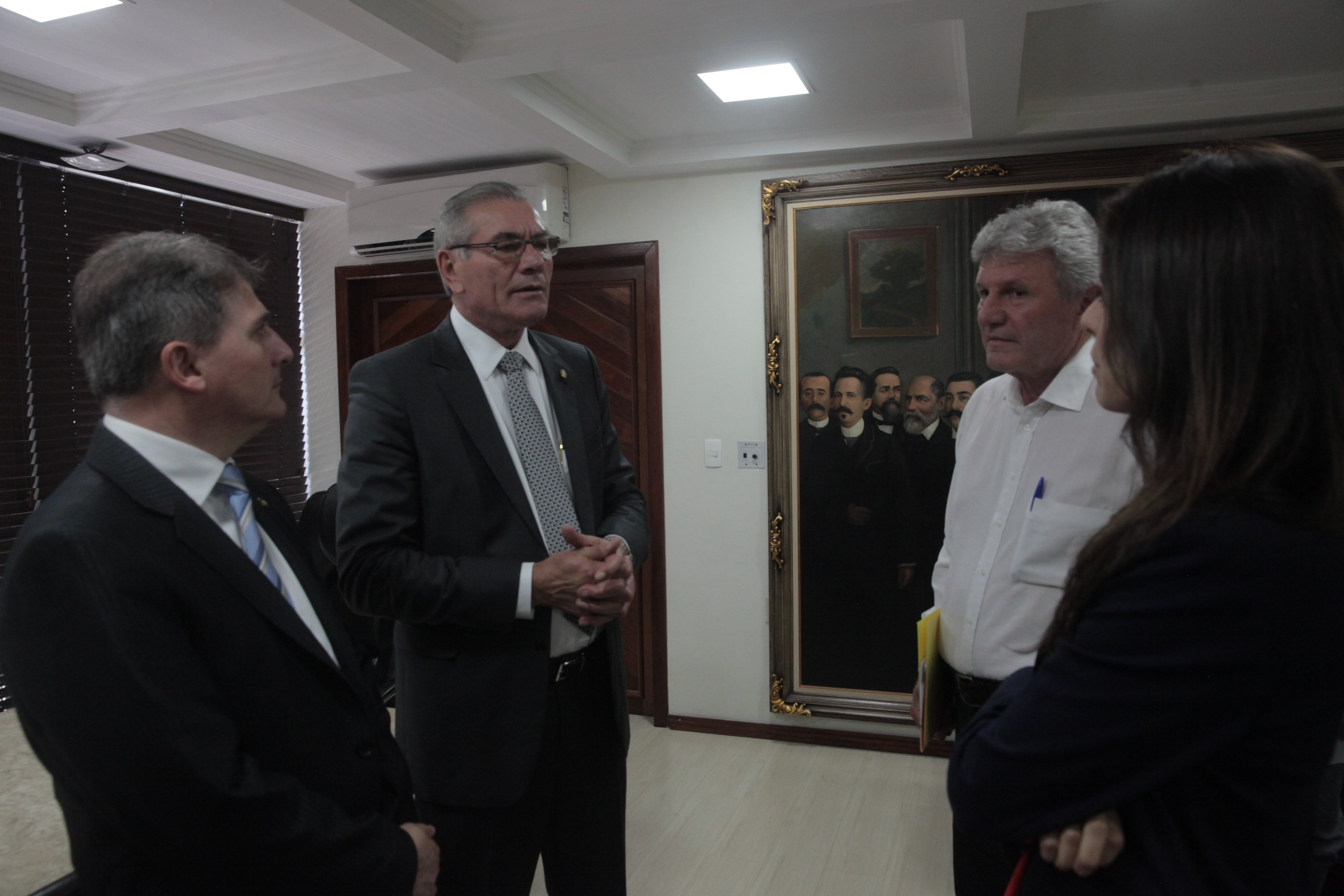 Deputados Estaduais do Rio Grande do Sul fazem visita técnica à Alesc para conhecer o Projeto de Consolidação das Leis do Estado de SC.